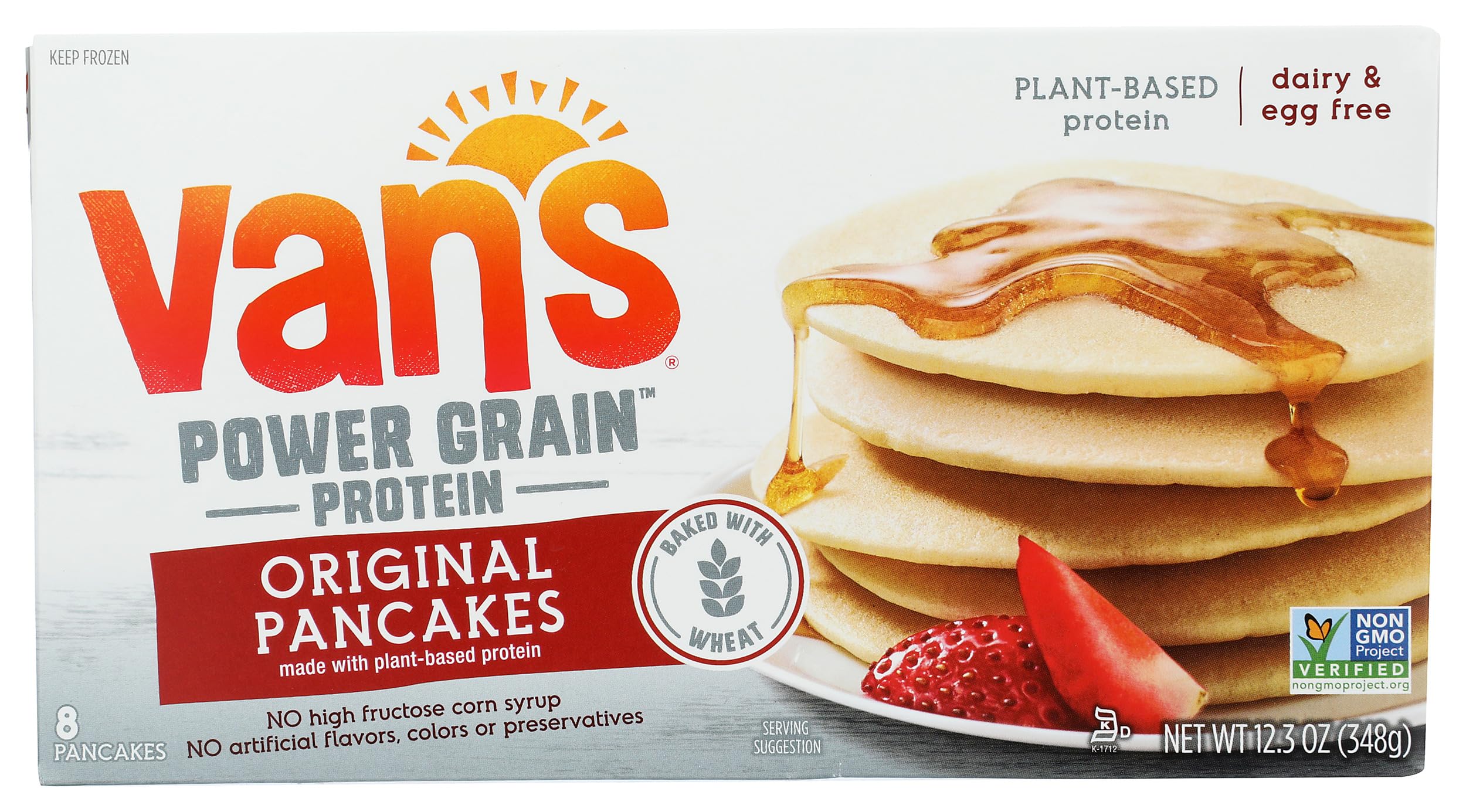 Vans International Foods Original Plant Based Protein Pancakes, 12.3 OZ