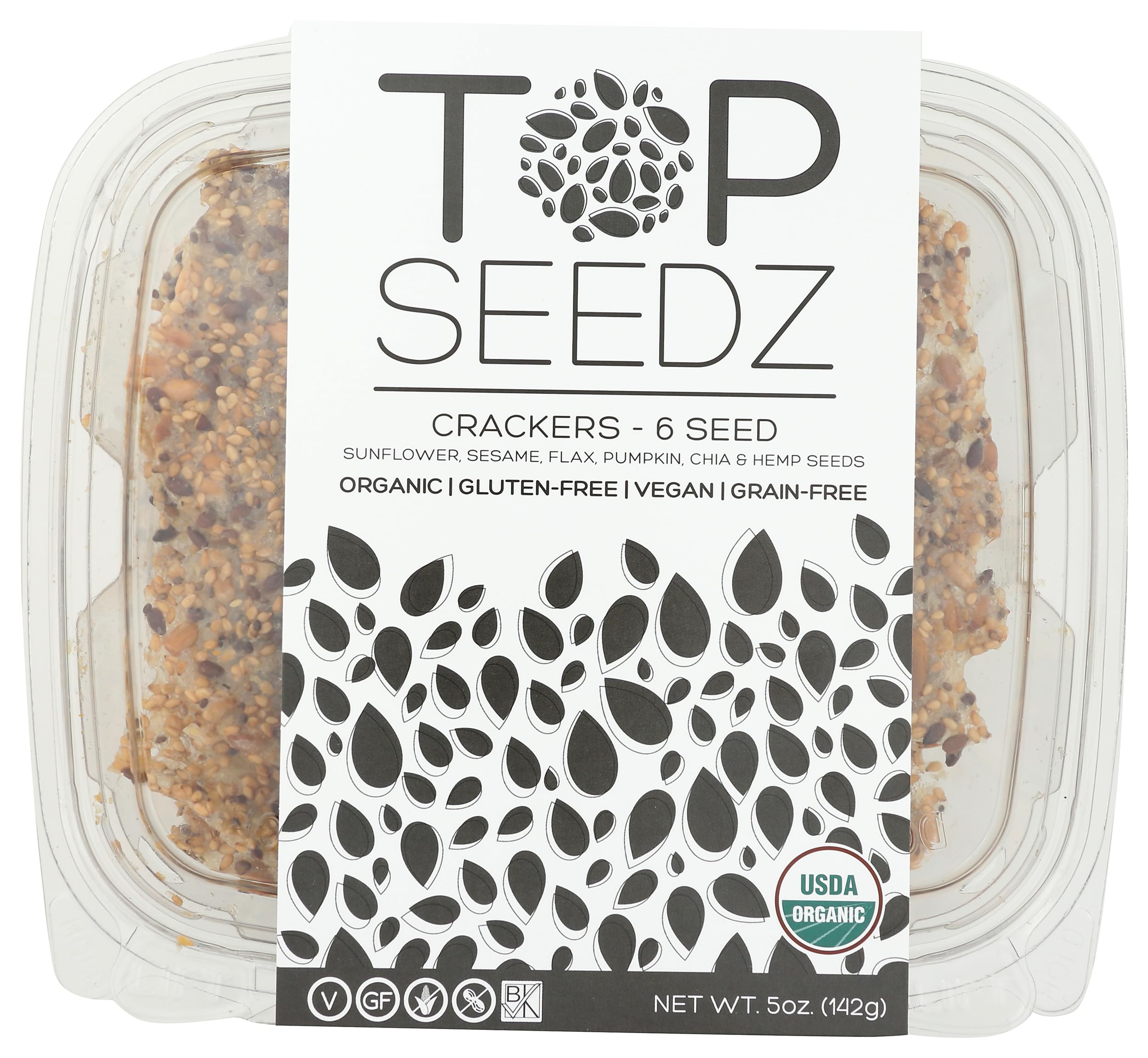Crackers 6 Seed Organic, 5 Ounce