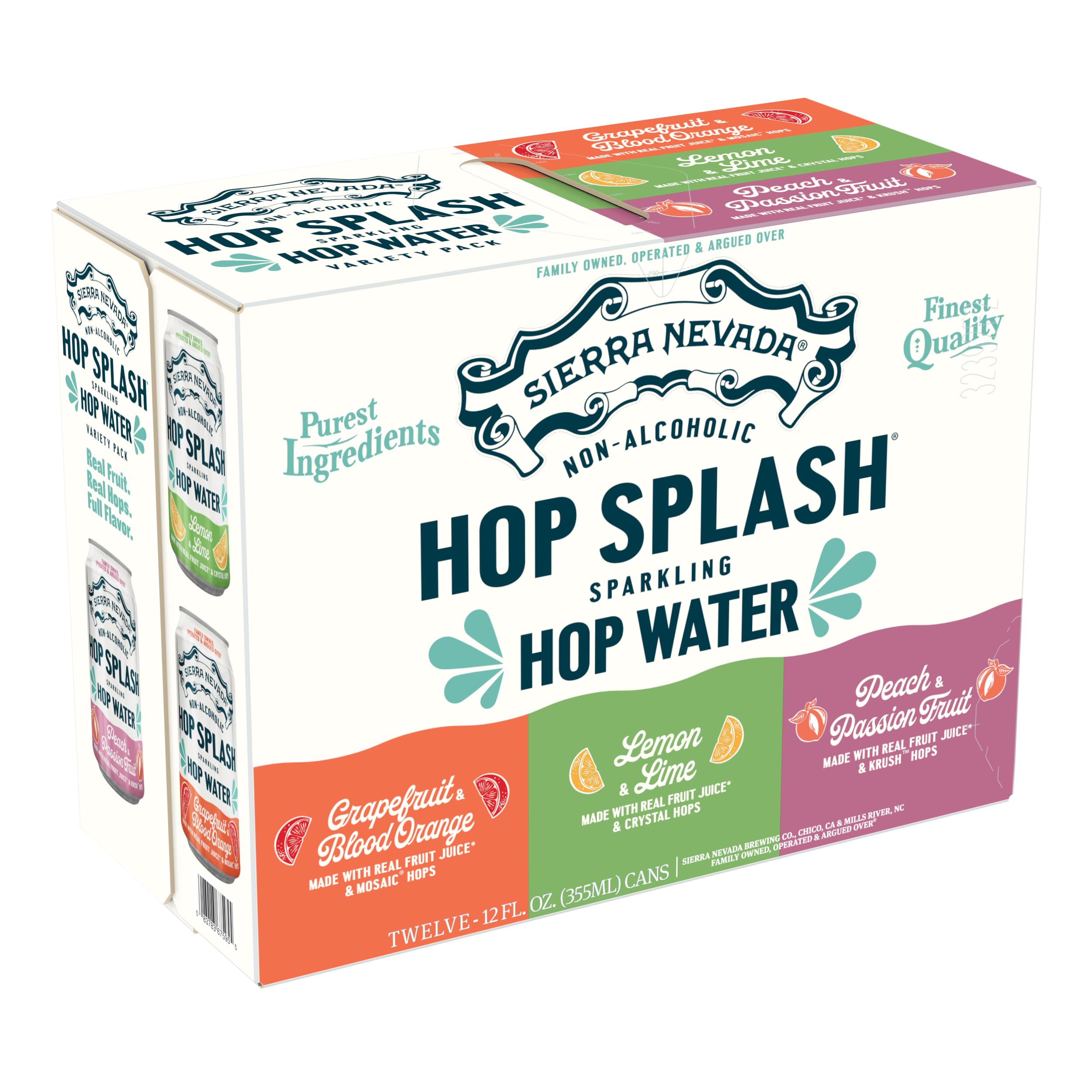 Sierra Nevada Non-Alcoholic Hop Splash Variety 12pk Cans, 12 FZ