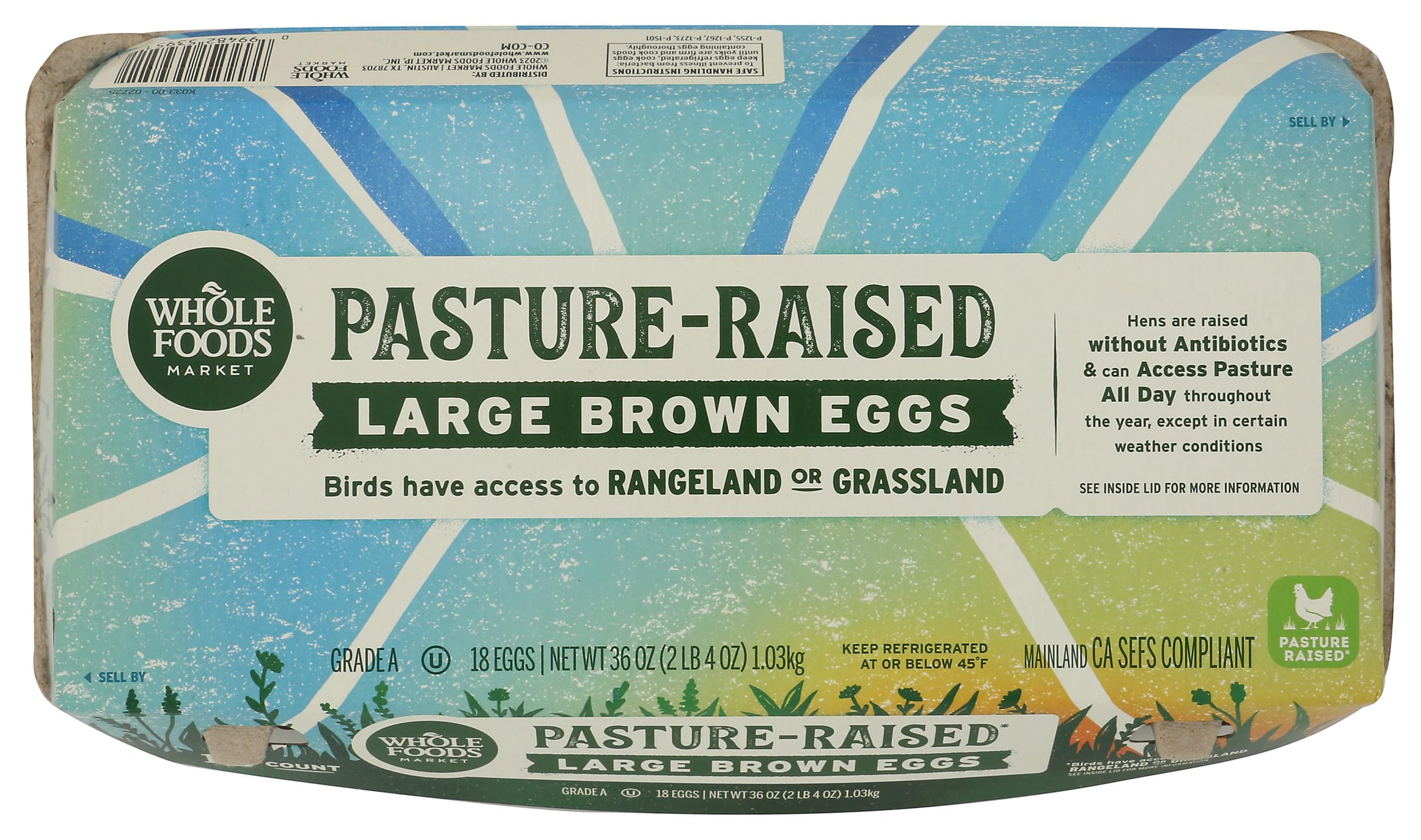 Whole Foods Market Pasture Large Brown Grade A Eggs 18 Count, 18 CT