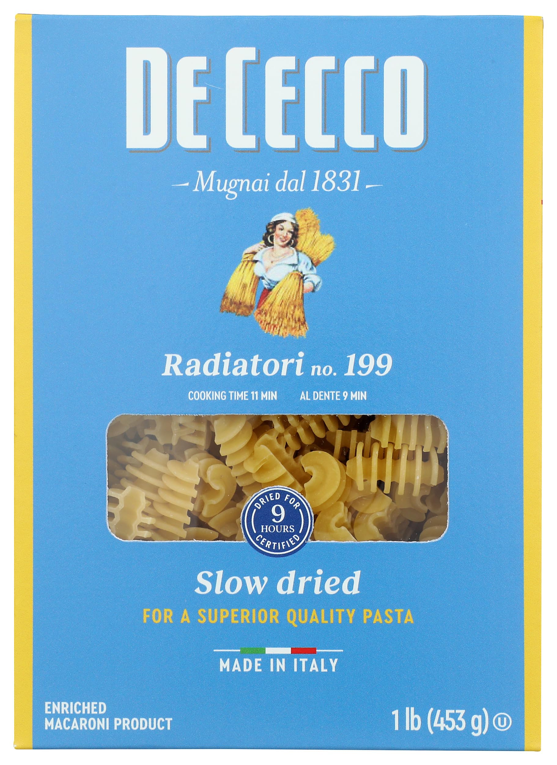 De Cecco Pasta Radiatori Pasta, 16 OZ