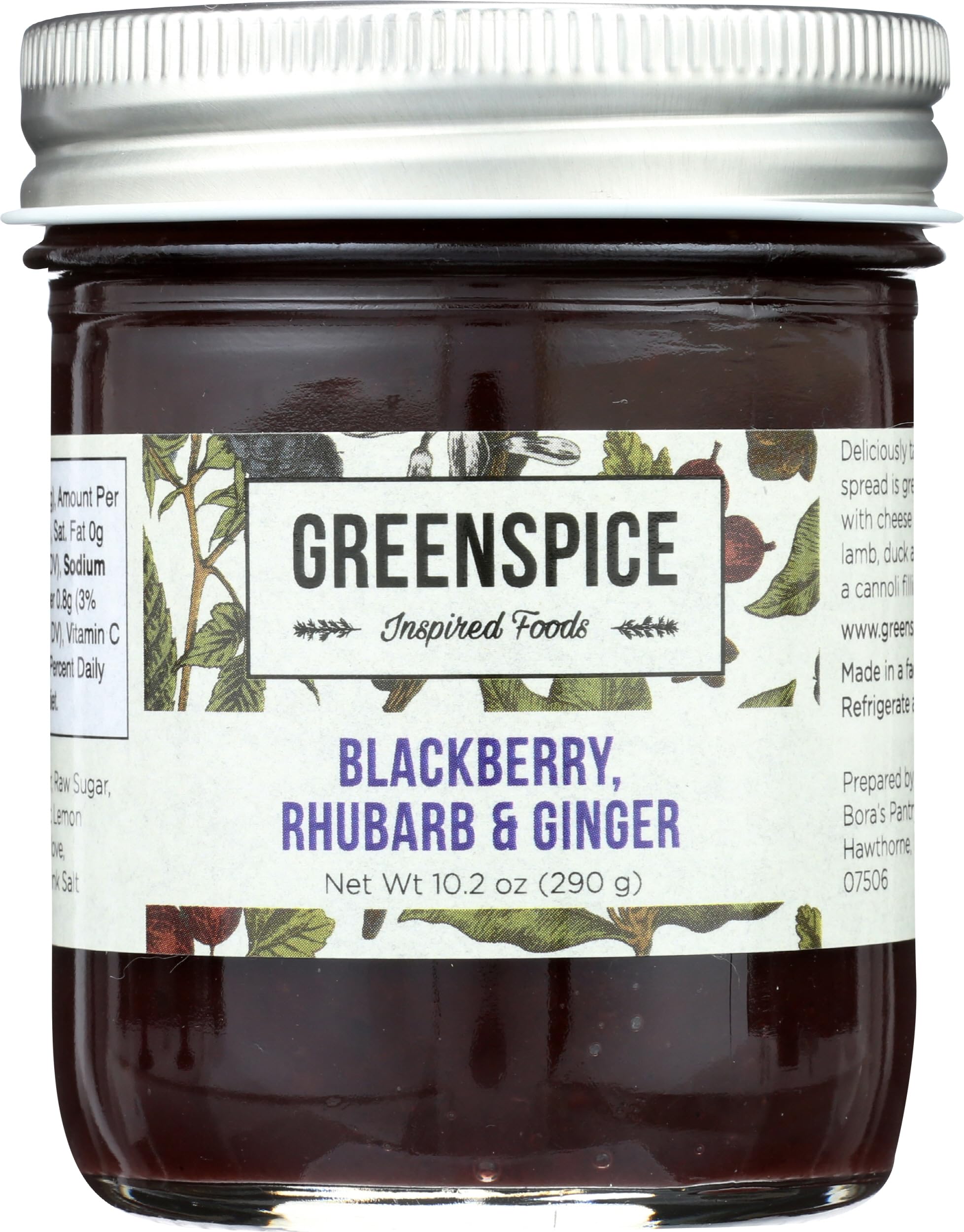 GREENSPICE: Blackberry Rhubarb and Ginger Spread