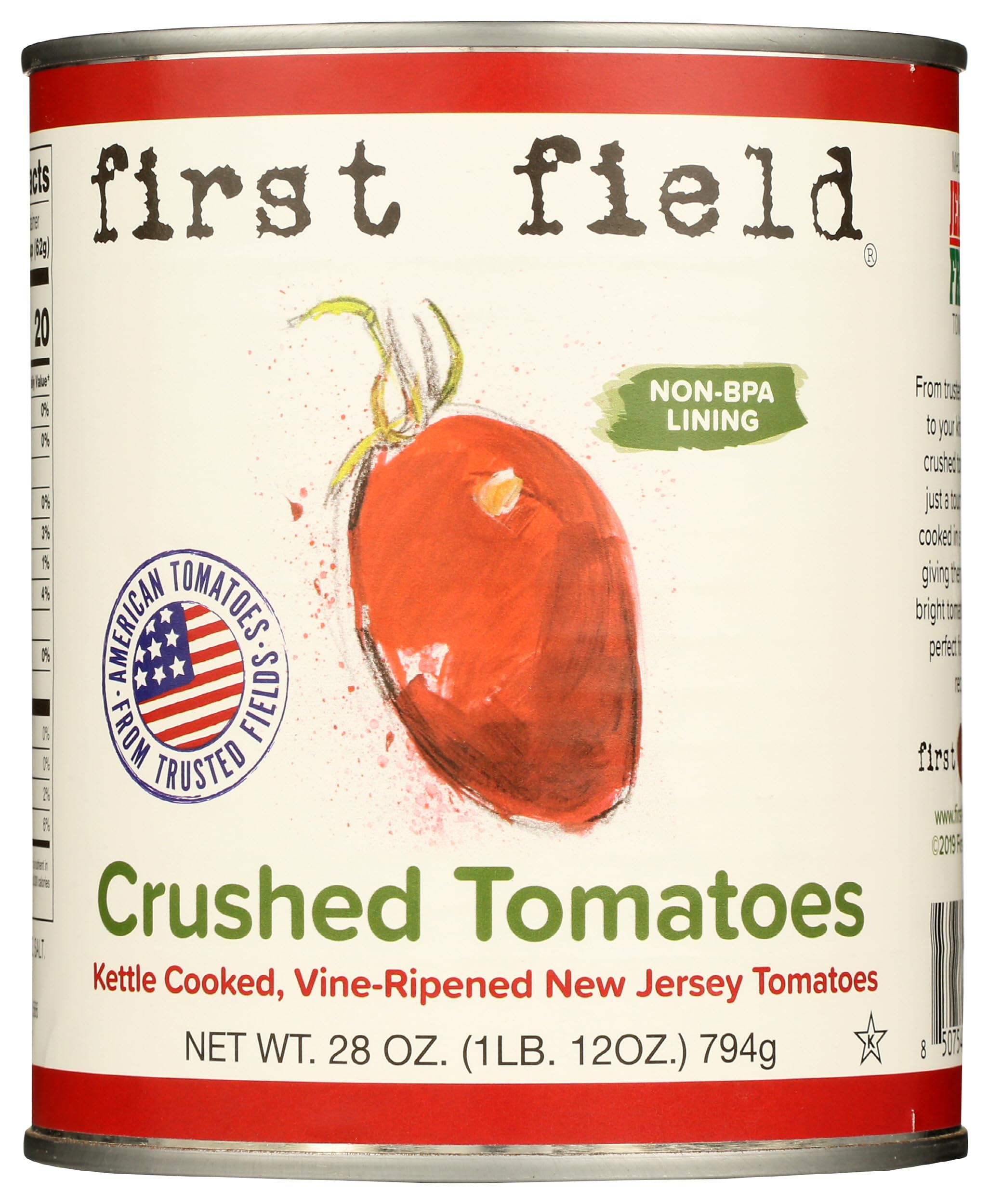 First Field Tomatoes Crushed, 28 Ounce