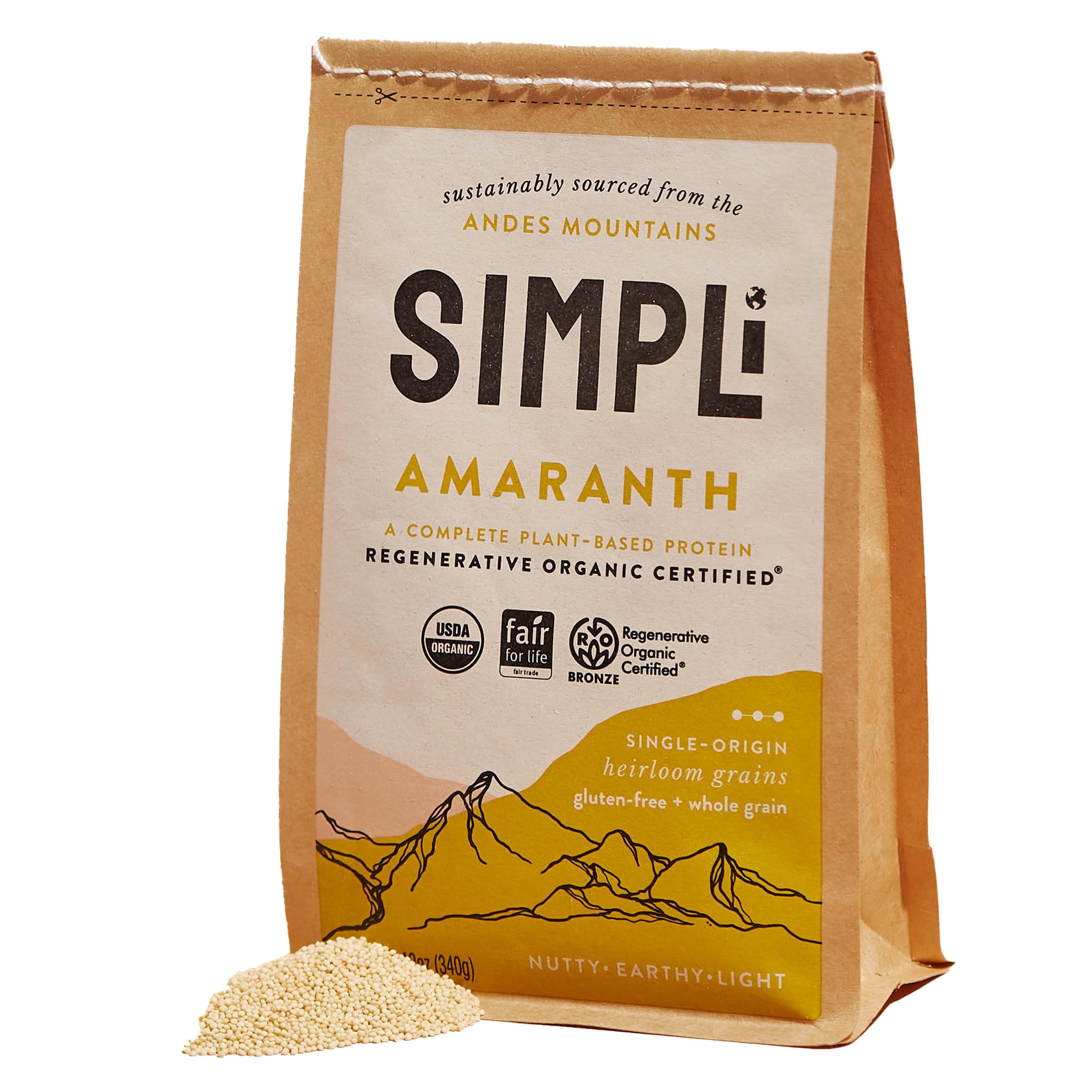 SIMPLi Regenerative Organic Certified Amaranth, 12 OZ