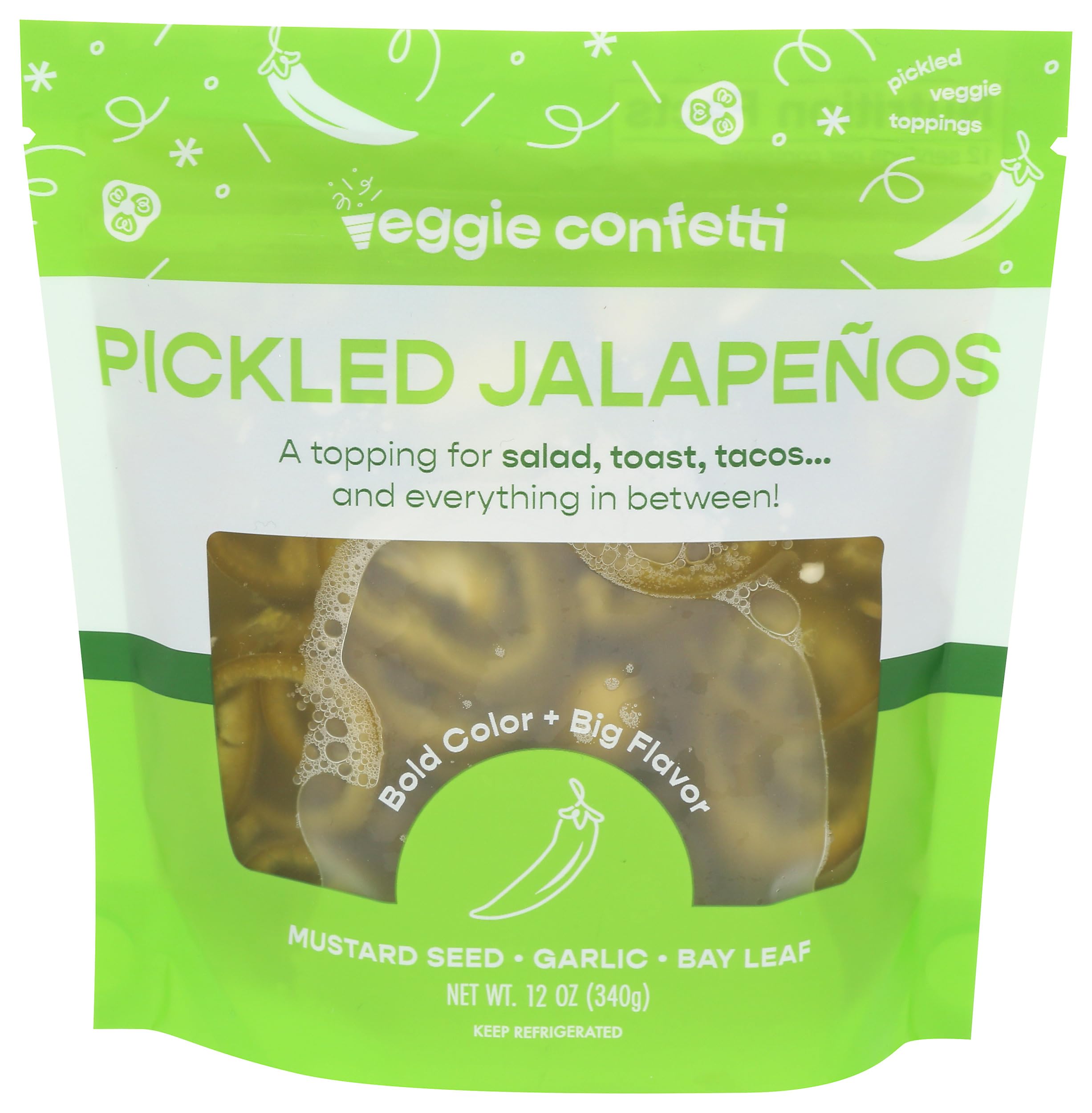 Veggie Confetti Pickled Jalapenos, 12 OZ