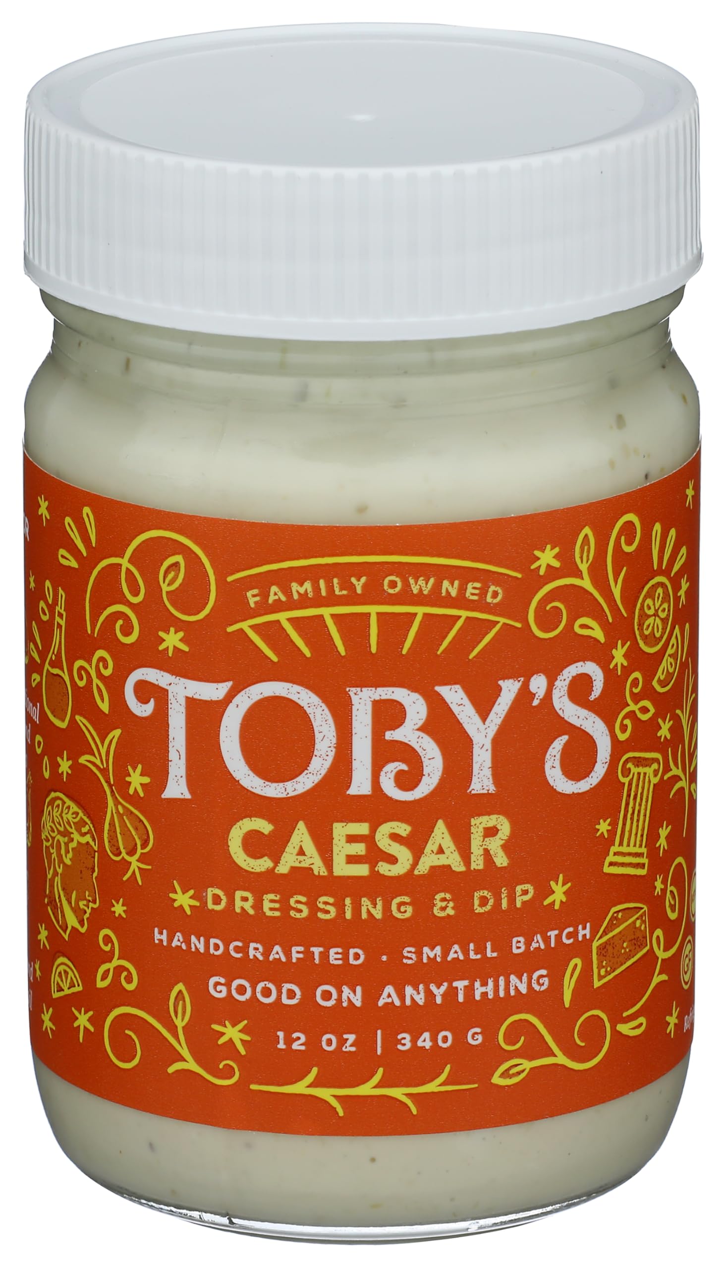 Tobys Caesar Dressing and Dip, 12 OZ
