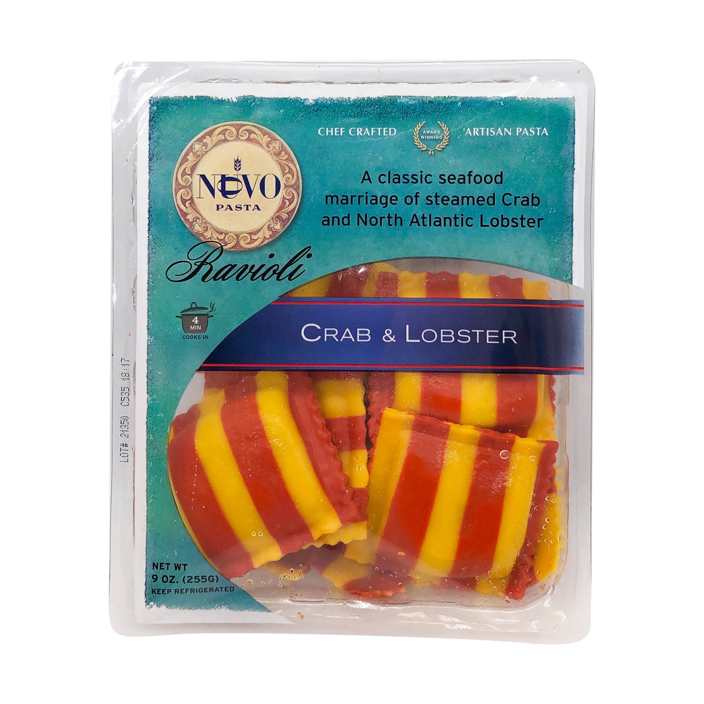 NUOVO PASTA Crab and Lobster Ravioli, 9 OZ
