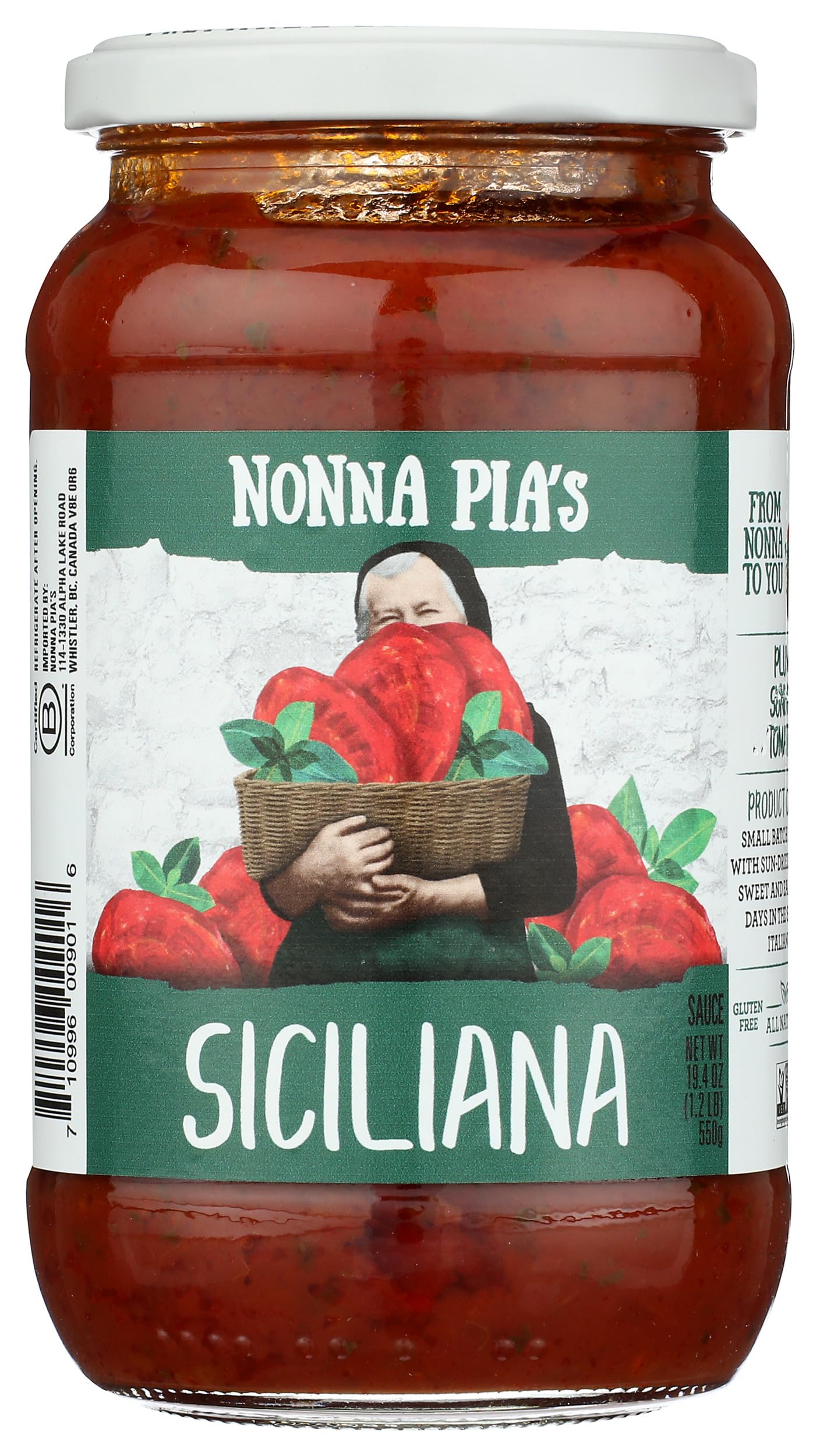 Nonna Pias Siciliana Pasta Sauce, 19.4 OZ