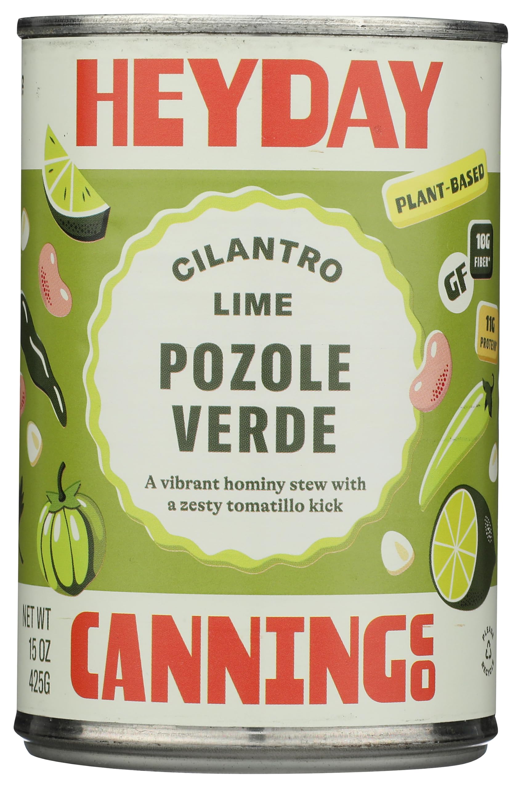 Heyday Canning Co Charred Poblano P Ounceole Verde Soup, 15 Ounce
