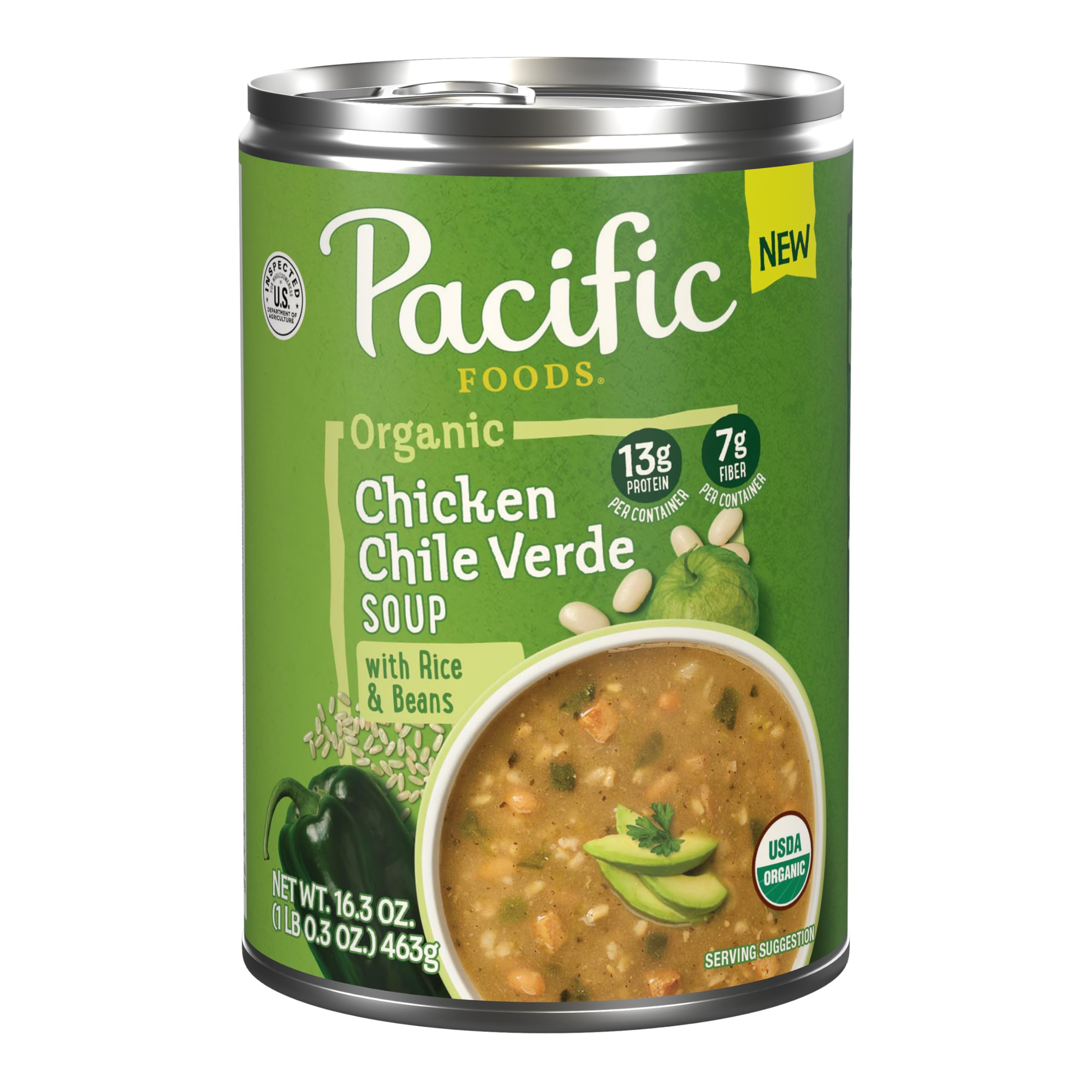 Pacific Foods Organic Chicken Chile Verde Soup, 16.3 OZ