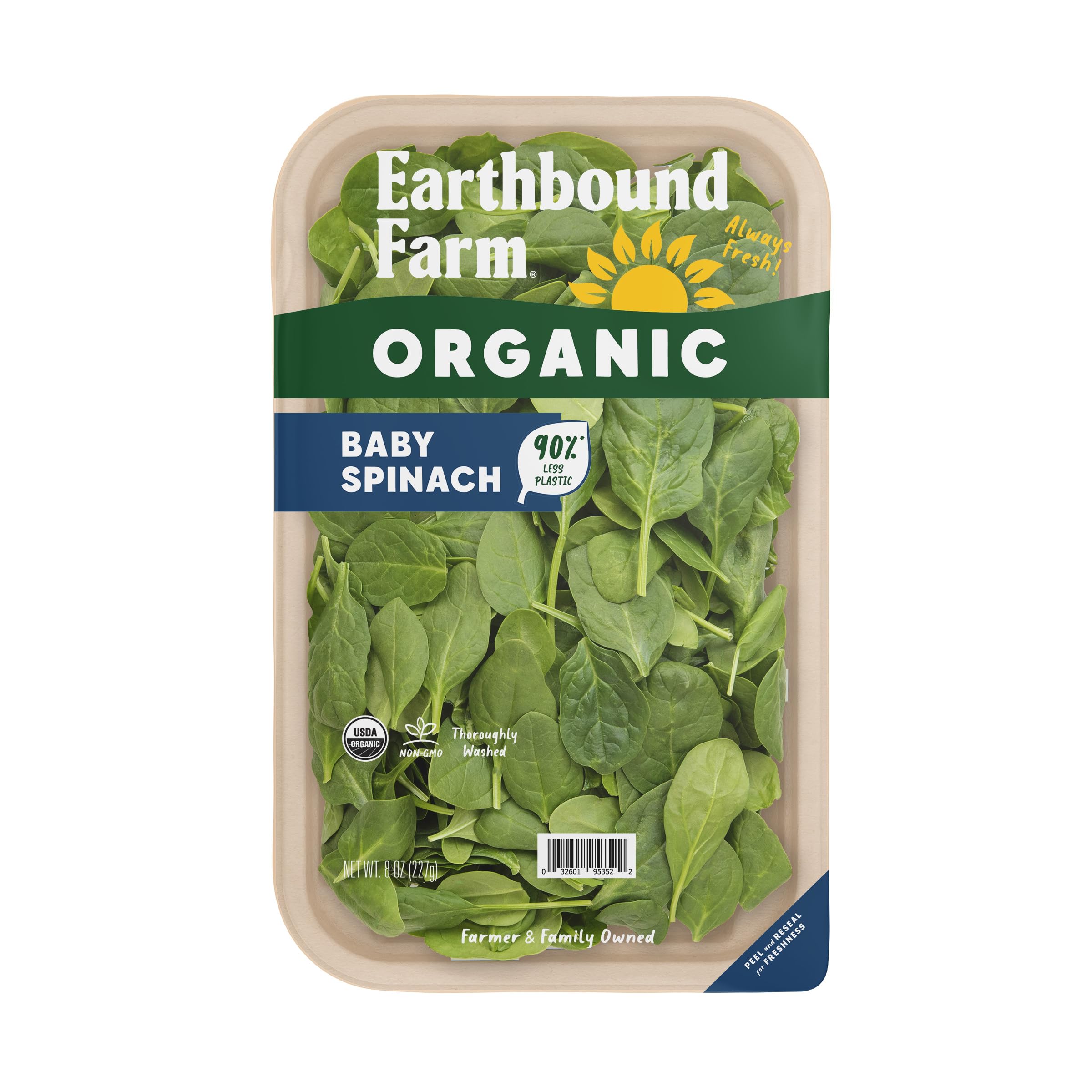 Earthbound Farm Organic Baby Spinach, 8 OZ