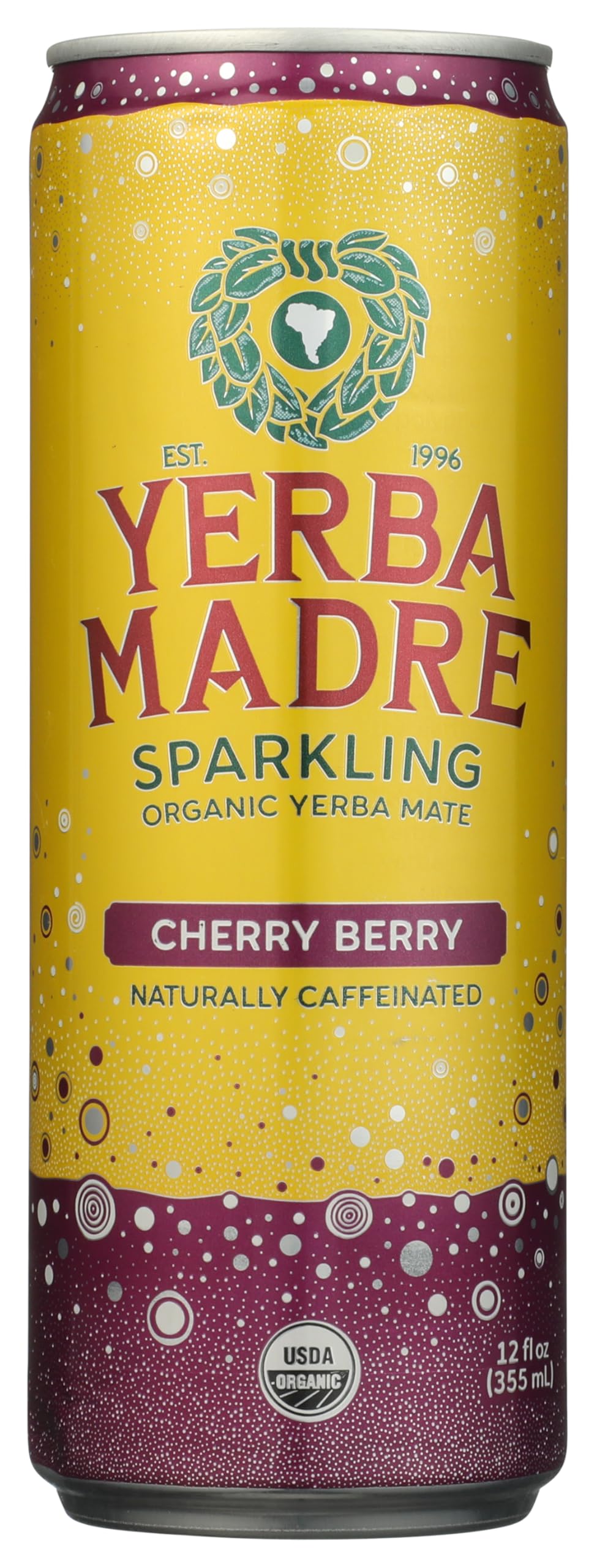 Organic Cherry Jubilation Sparkling Yerba Mate, 12 Fl Oz