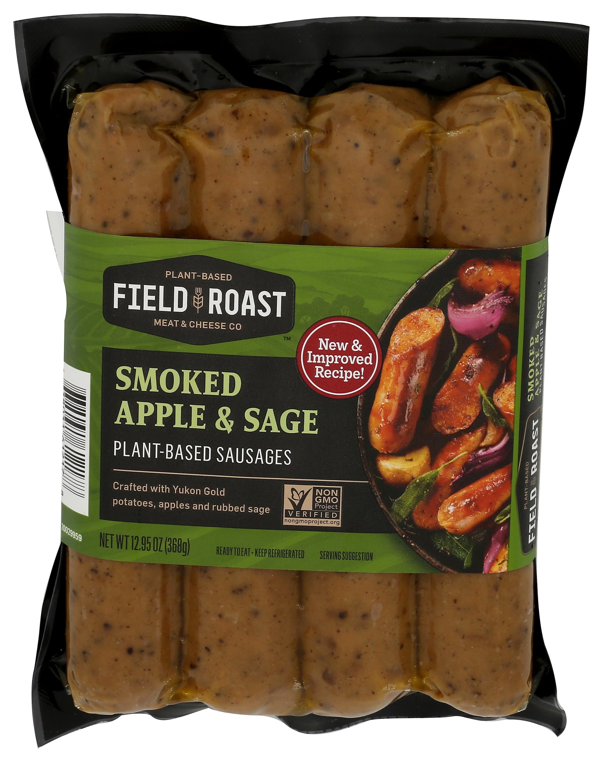 Sausages Smoked Apple Age Vegetarian, 12.95 Ounce
