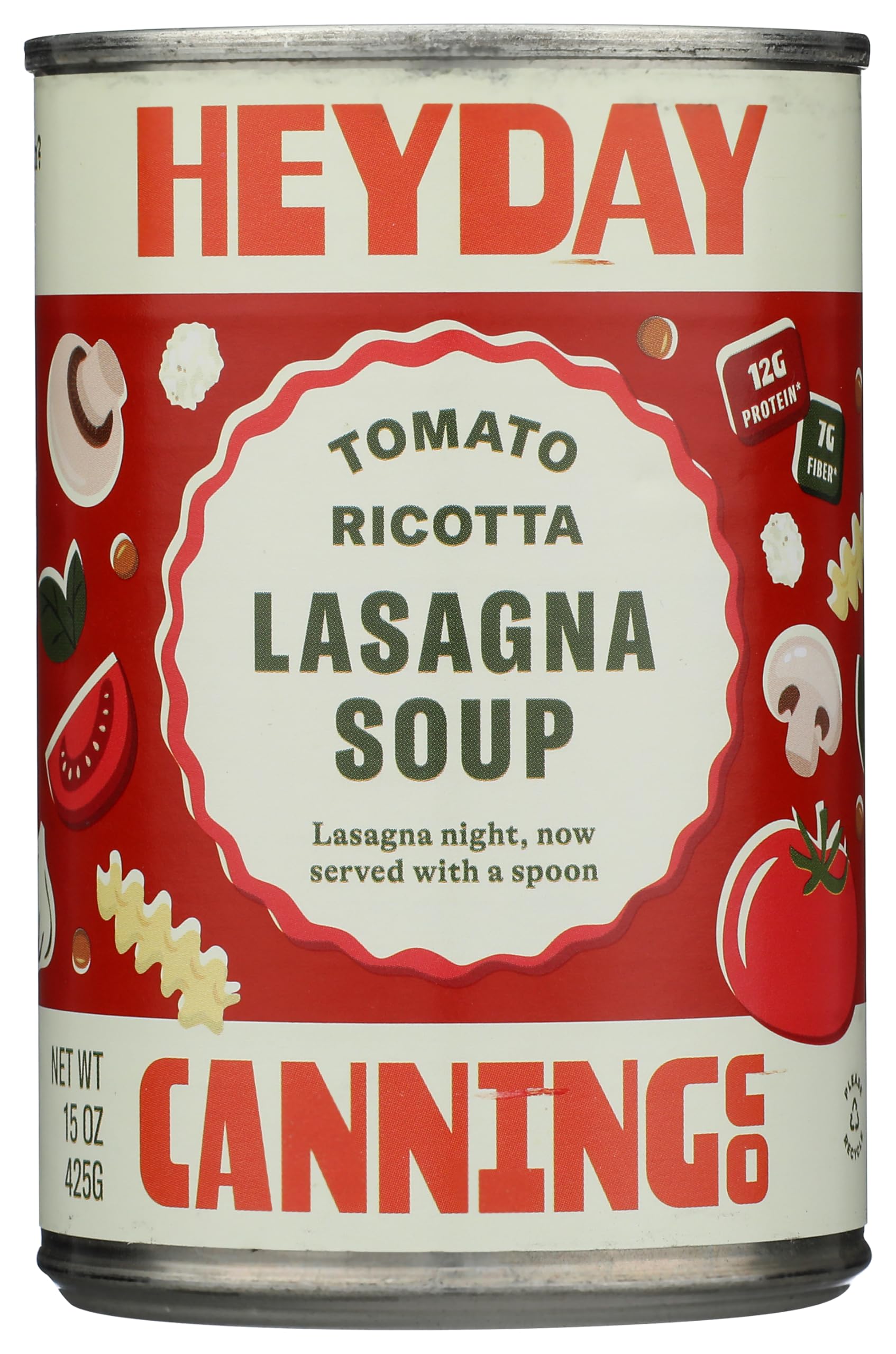 Heyday Canning Co Tomato Ricotta Lasagna Soup, 15 Ounce
