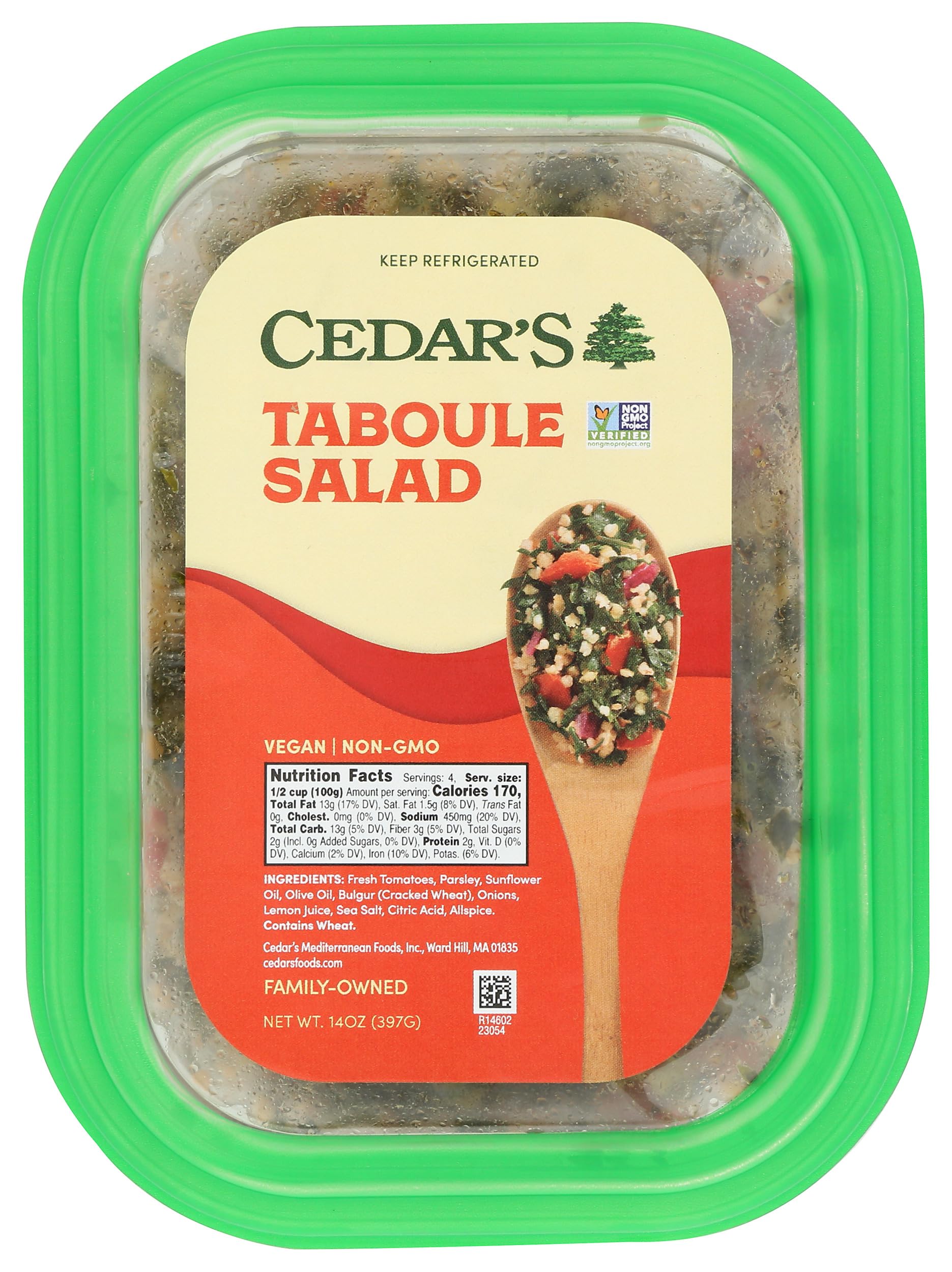 Cedars Mediterranean Food, Salad Taboule, 14 Ounce