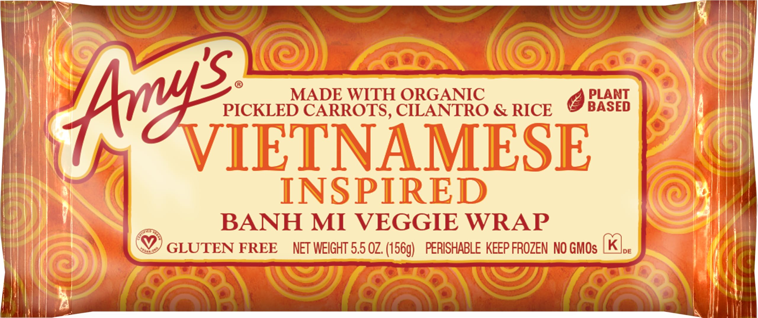 Amy's Vietnamese Banh Mi Wrap, Frozen, 5 Ounce