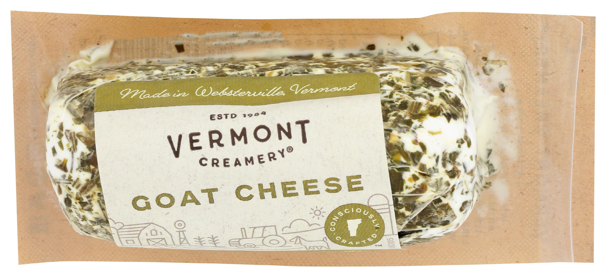 Vermont Creamery Chèvre with Herbs, Log, 4 oz