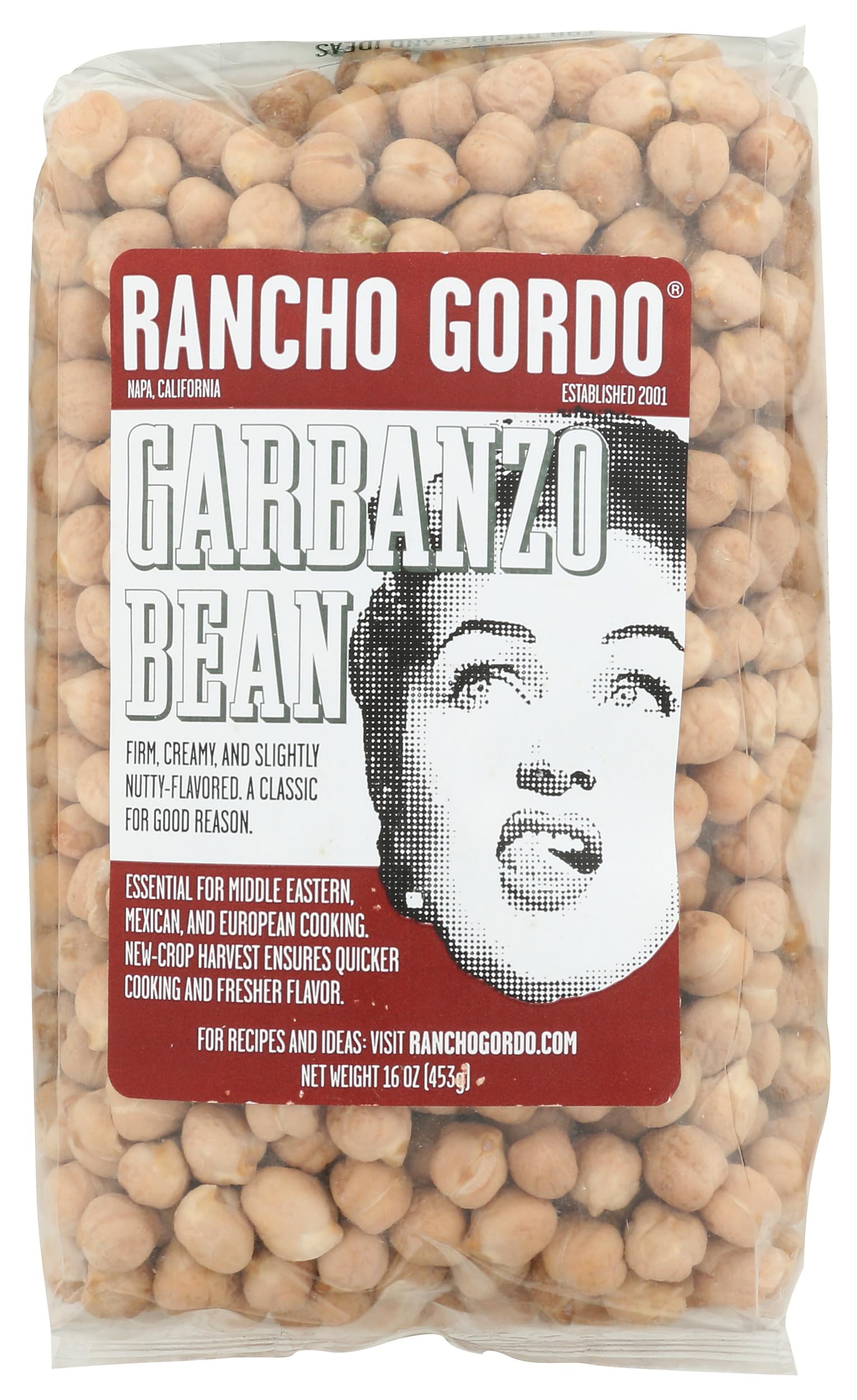 Rancho Gordo Garbanzo Beans, 16 OZ