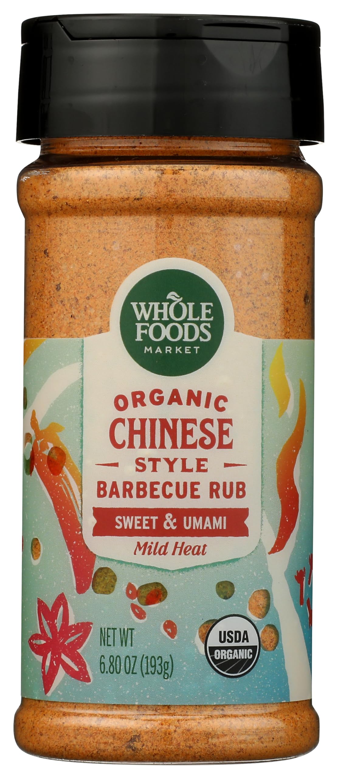 Whole Foods Market Organic Chinese BBQ Rub, 6.8 Ounce