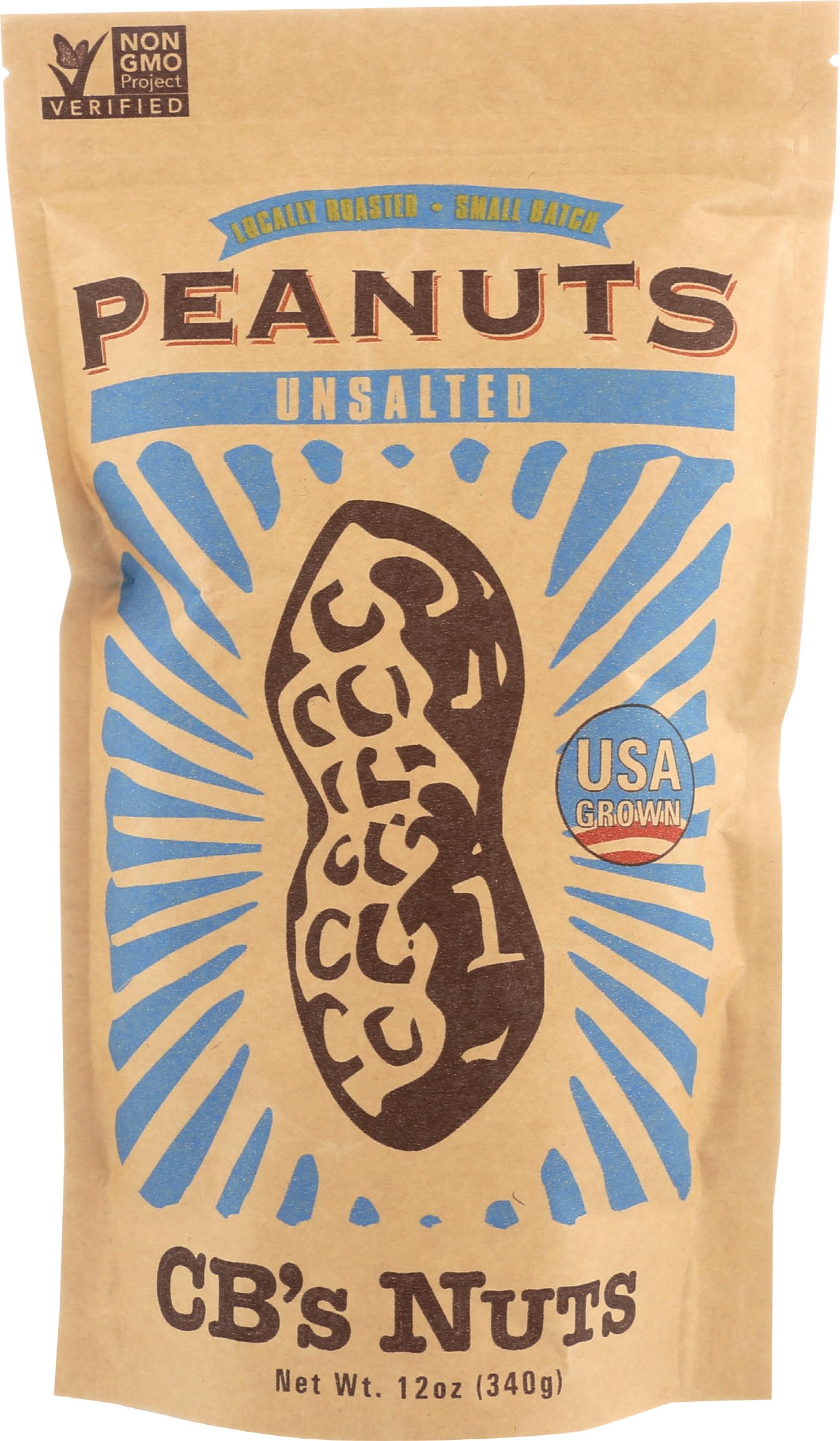 CB's Nuts Unsalted Peanuts, 12 Ounce