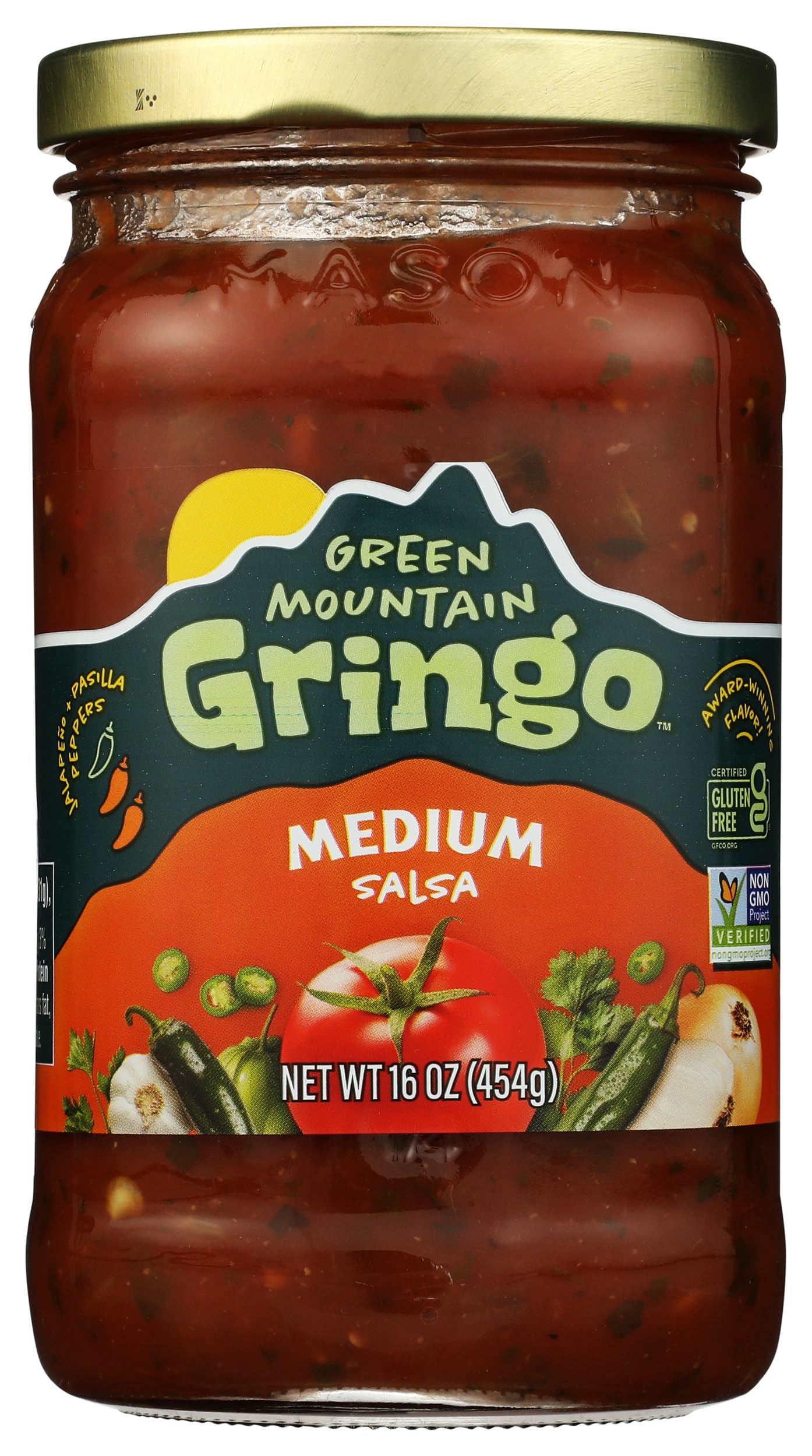 Green Mountain Gringo Medium Salsa, 16 oz