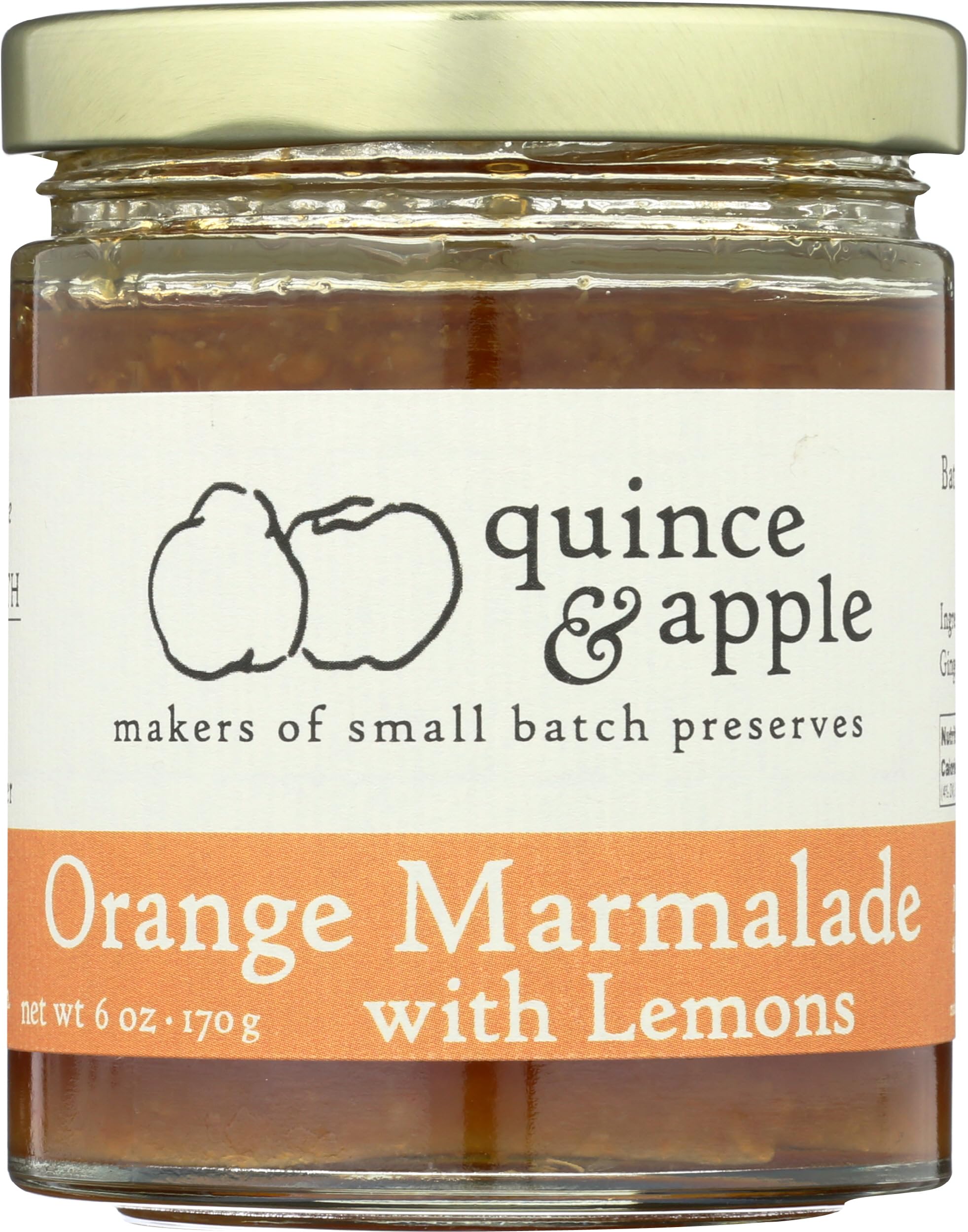 Orange Marmalade With Lemons, 6 Ounce