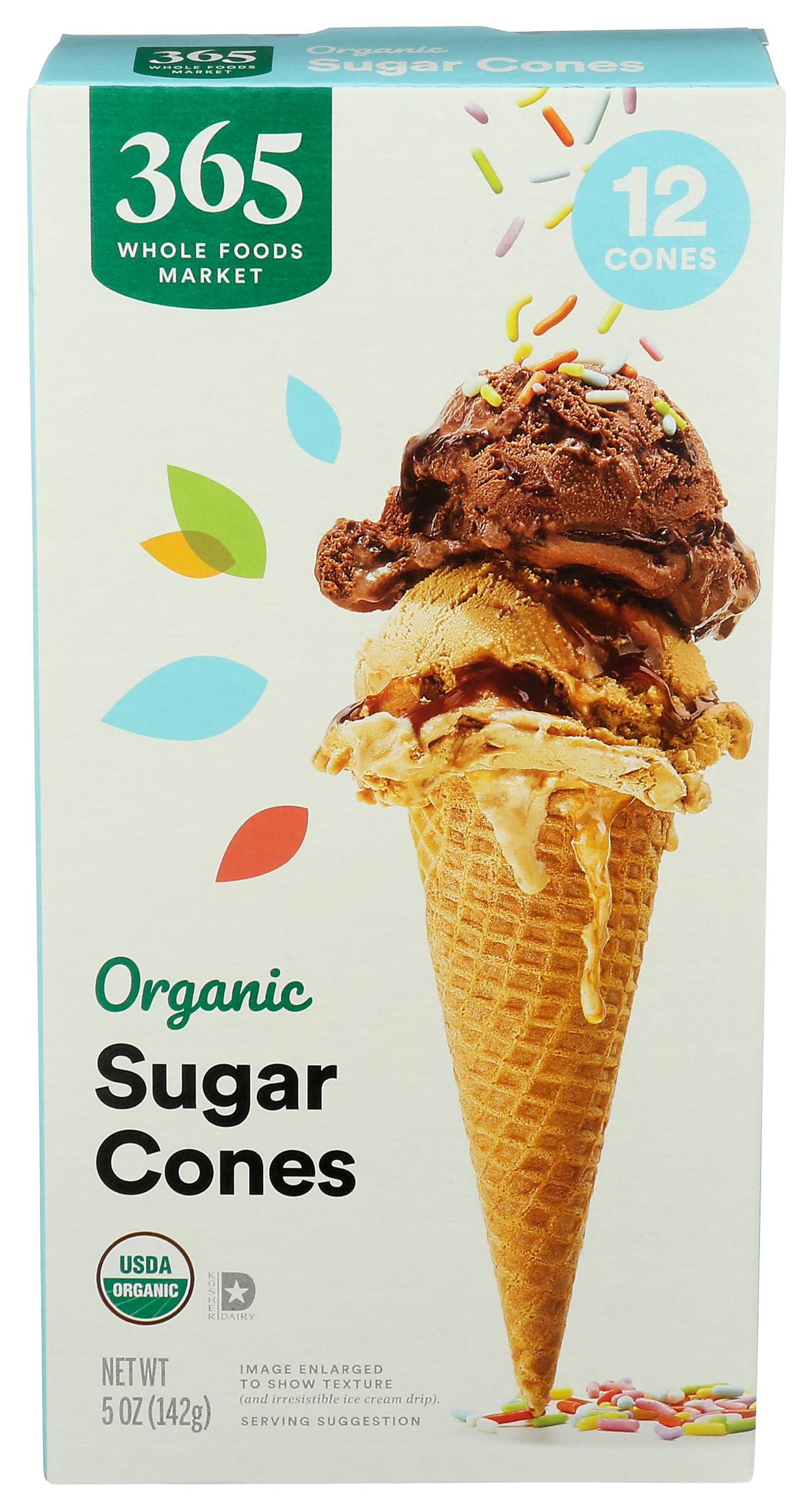 365 by Whole Foods Market Organic Sugar Cone, 5 Ounce