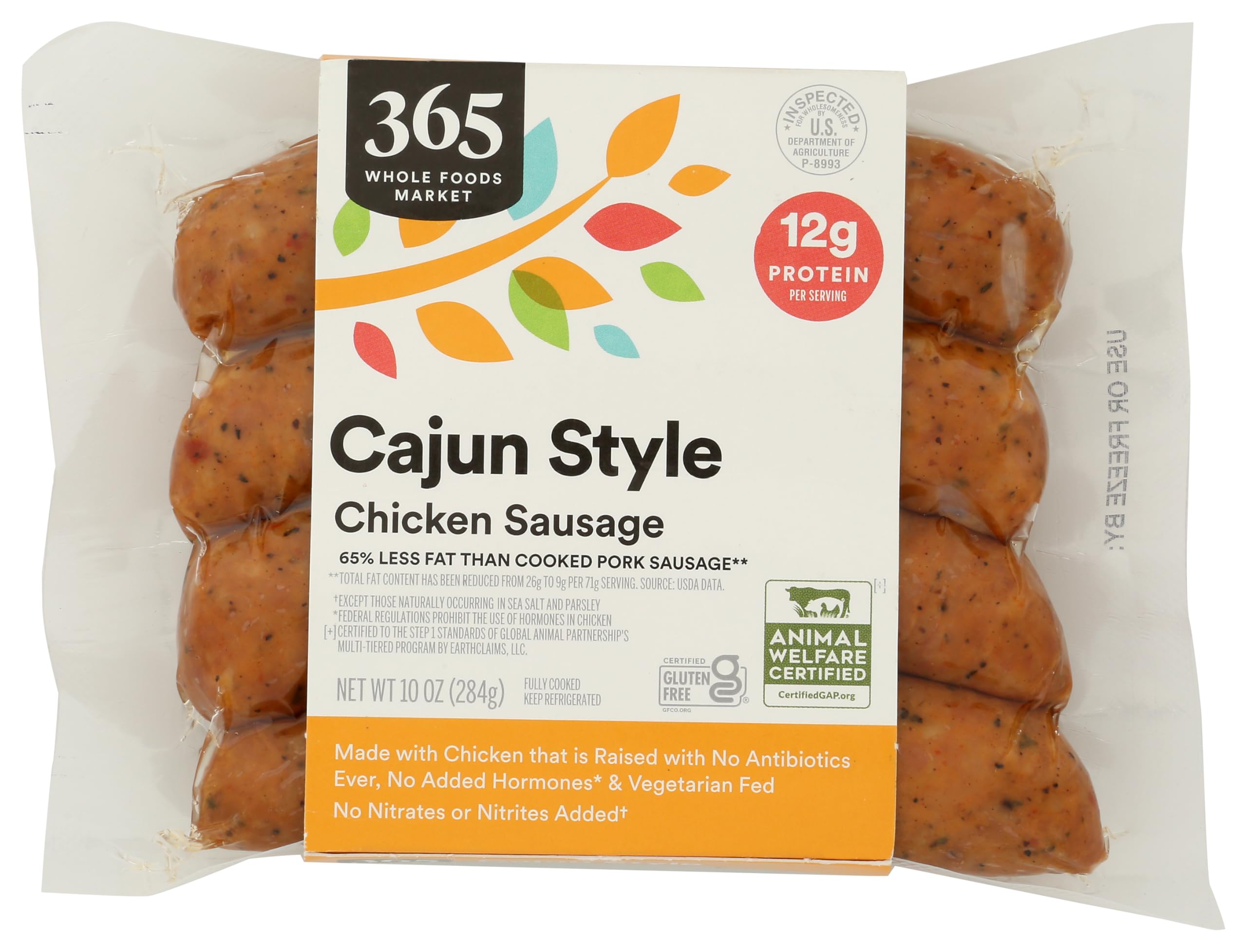 365 by Whole Foods Market Cajun-Style Chicken Sausage, 10 OZ