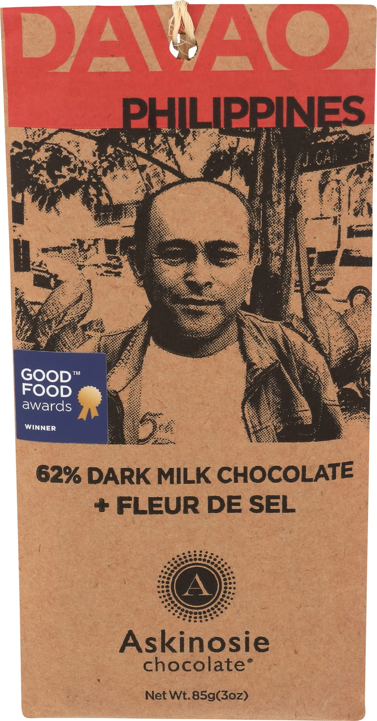 Askinosie Bar Davao Fleur D Sel, 85 Grams