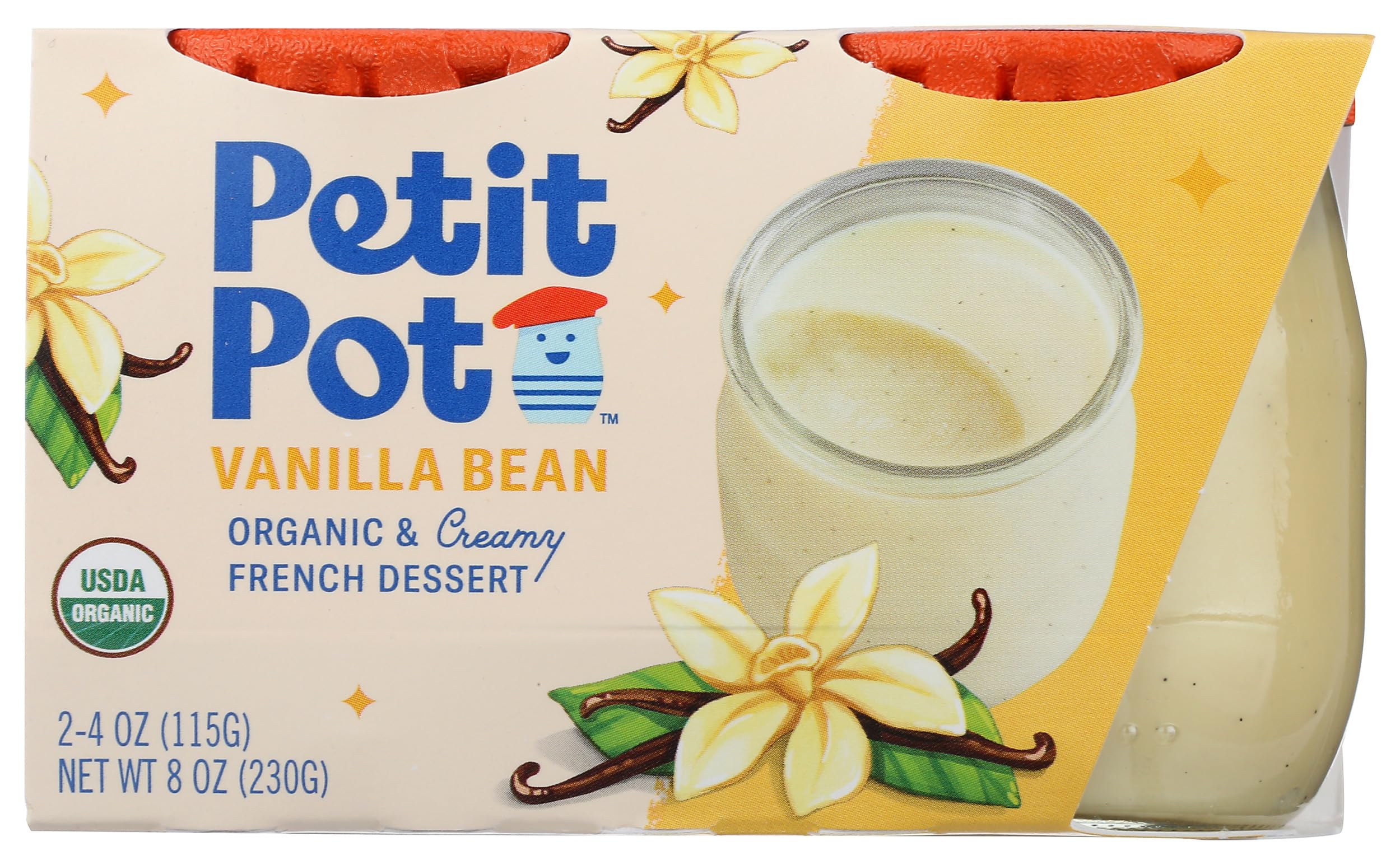Petit Pot, Pudding French Vanilla Organic, 7 Ounce