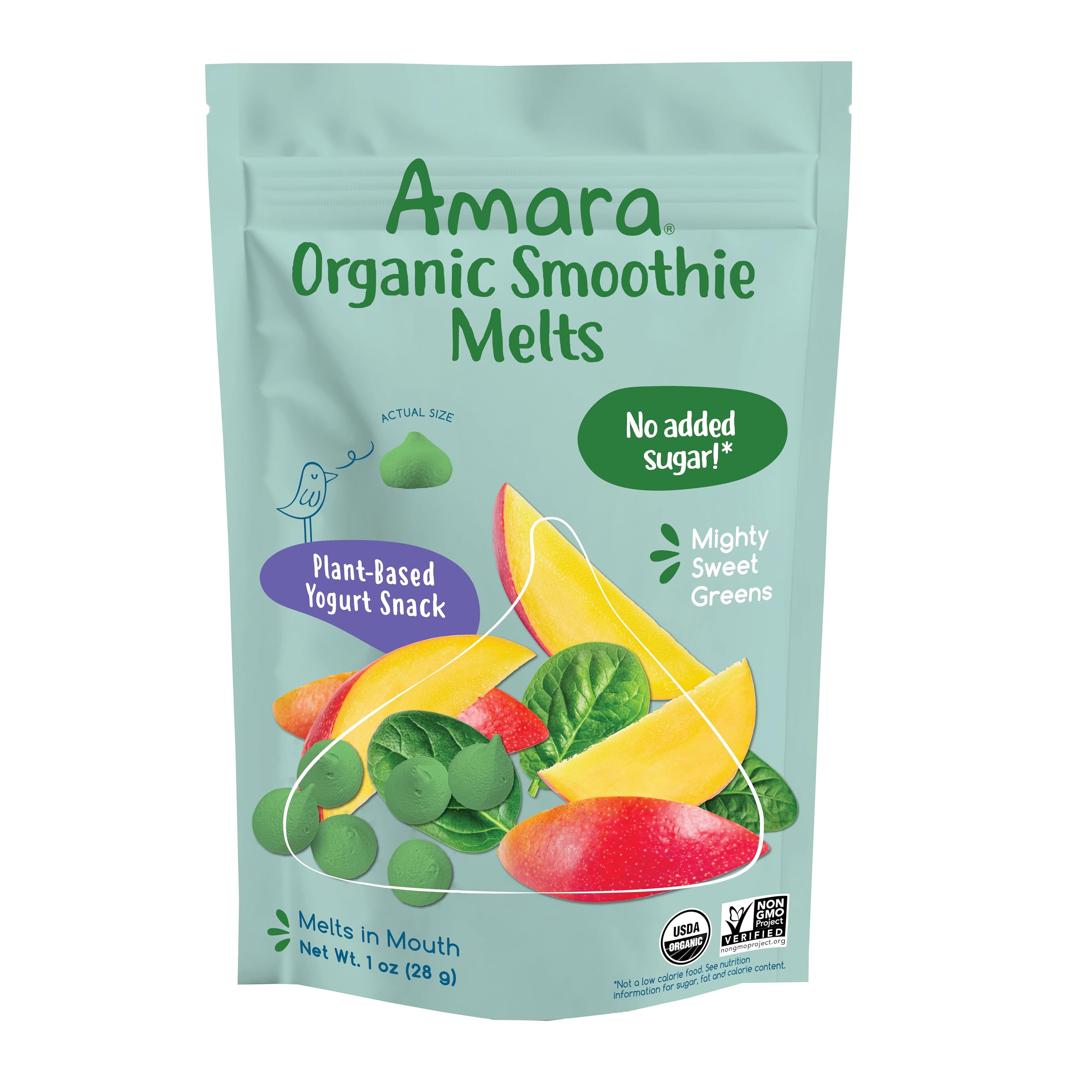 Smoothie Melts Yogurt Snack Mighty Sweet Greens Organic