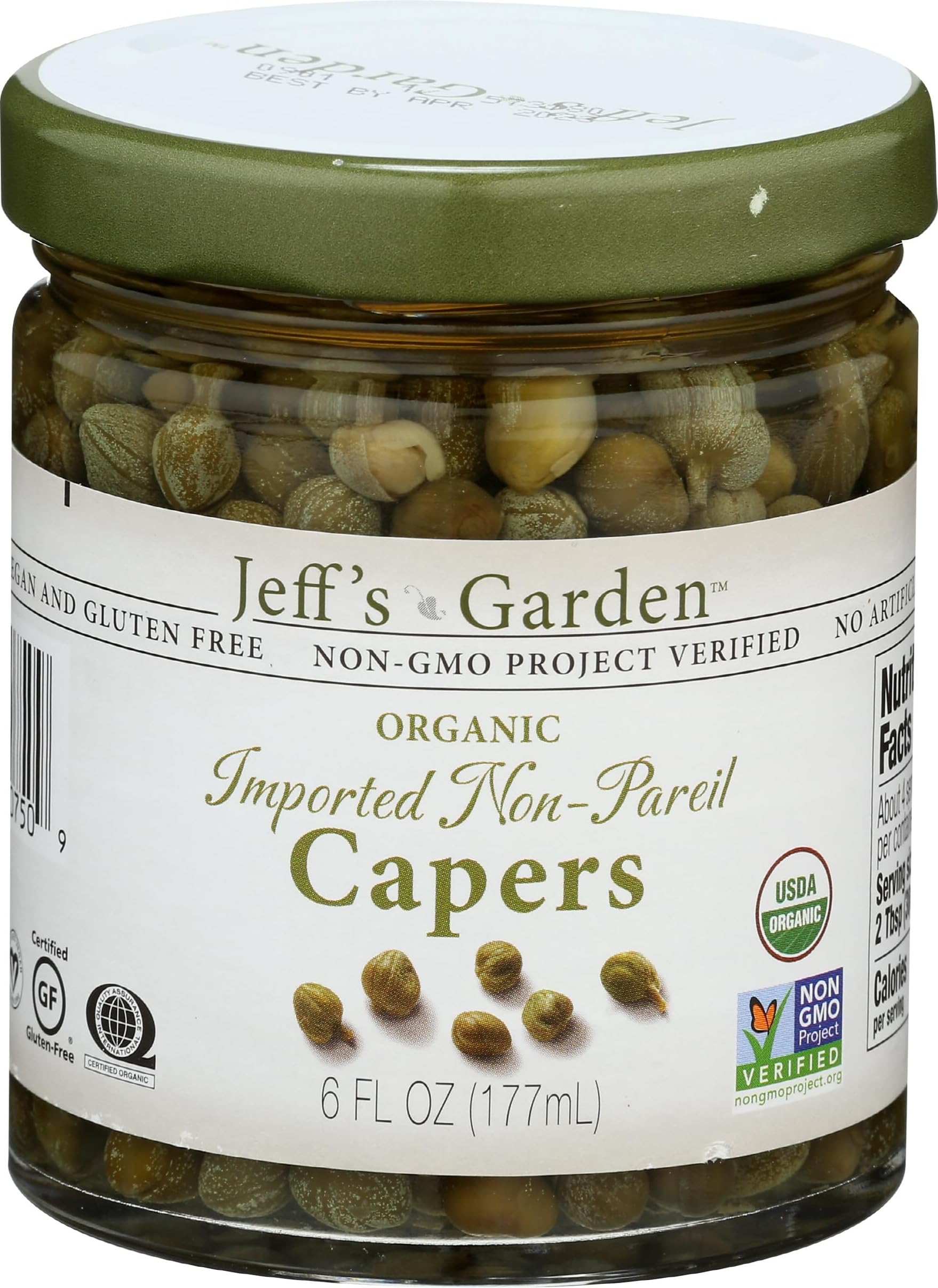 Jeffs Naturals Capers Non Pareil natural, 6 oz