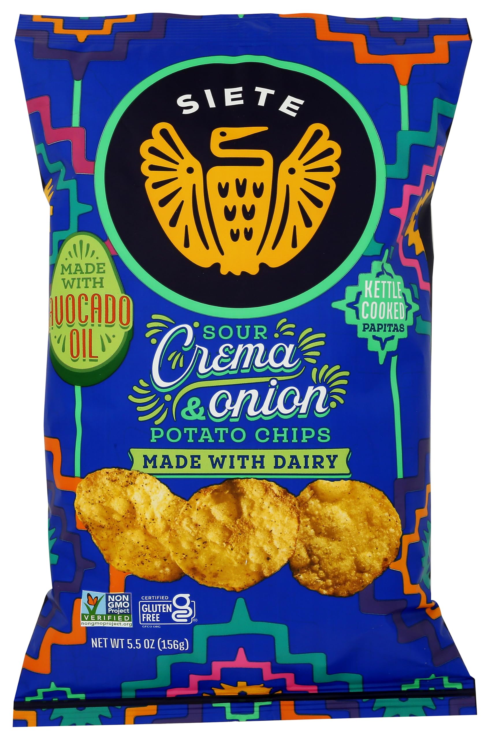 Siete Sour Crema & Onion Potato Chips