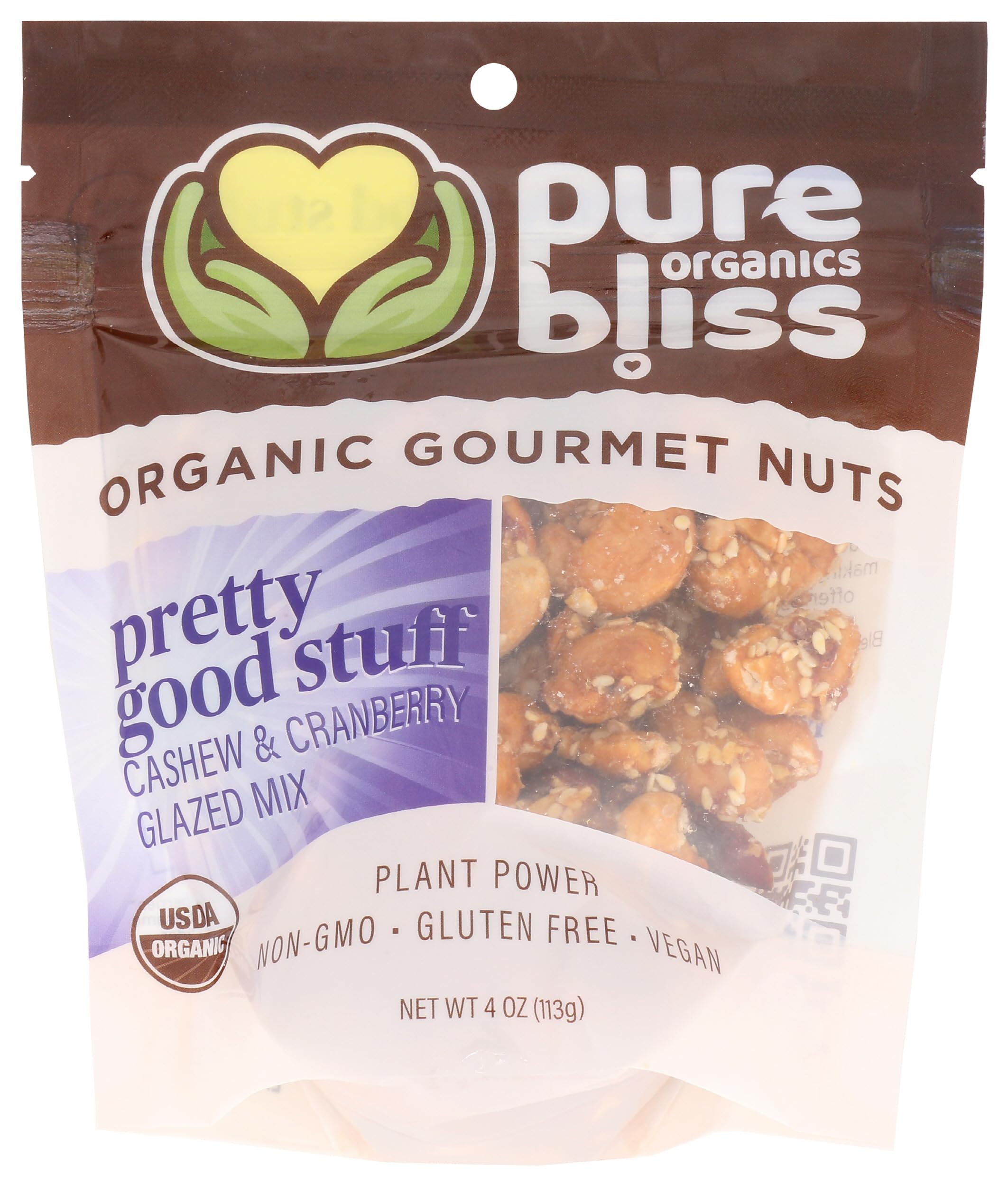 Nuts Berries Pretty Good Stuff Organic, 4 Ounce