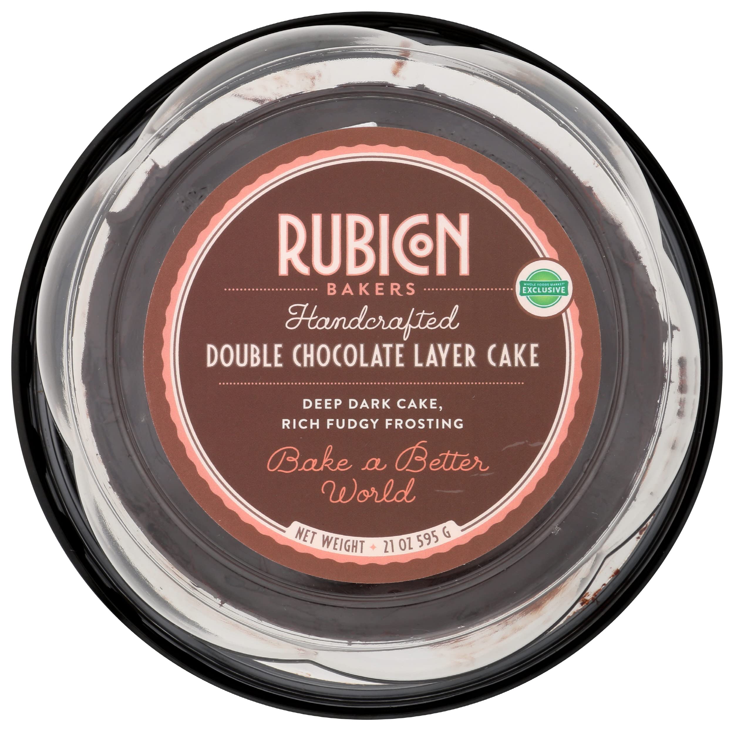 Rubicoin Bakery, Double Layer Chocolate Cake, 21 Ounce