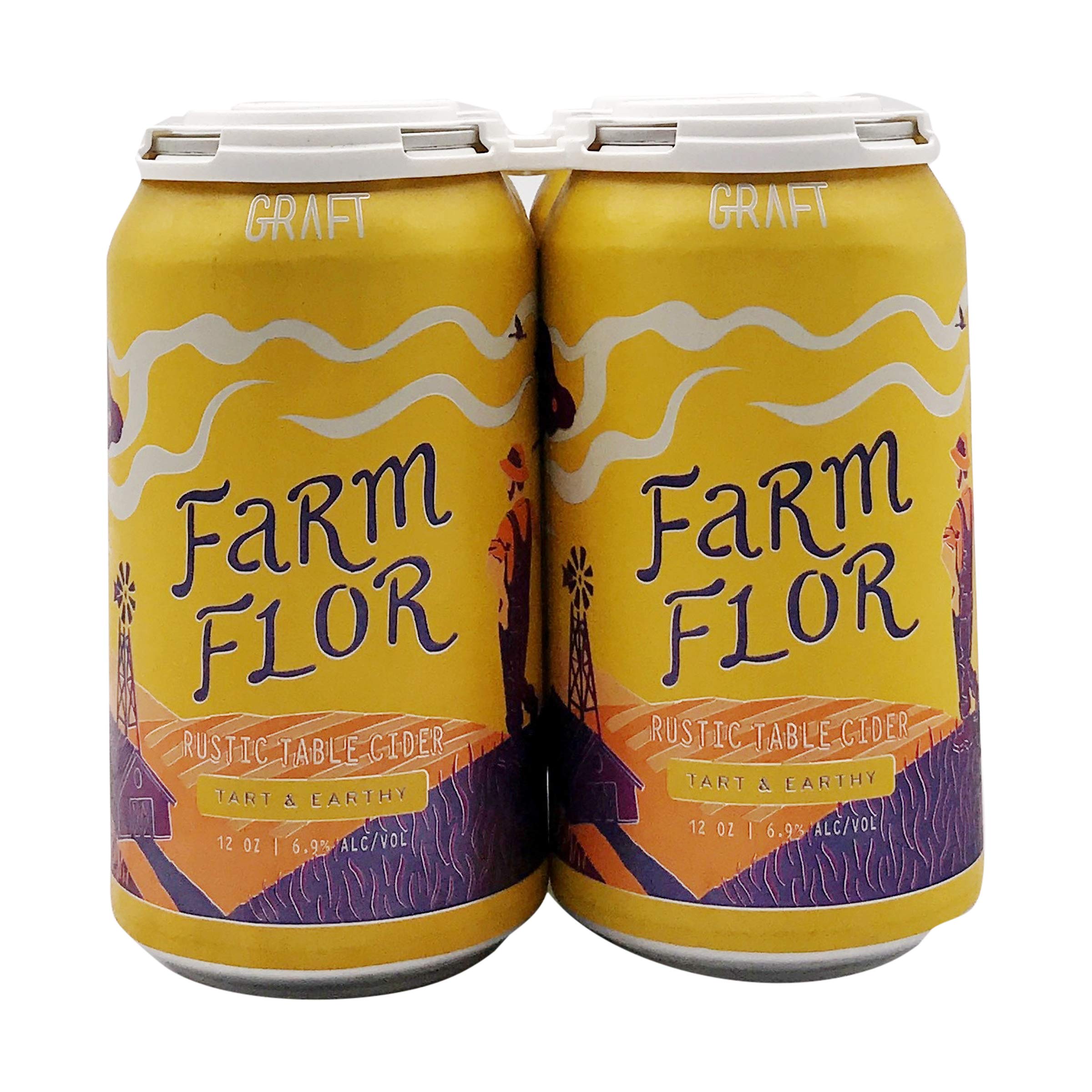Graft Cider Farm Flor Tart Hard Cider 4pk Cans, 12 FZ