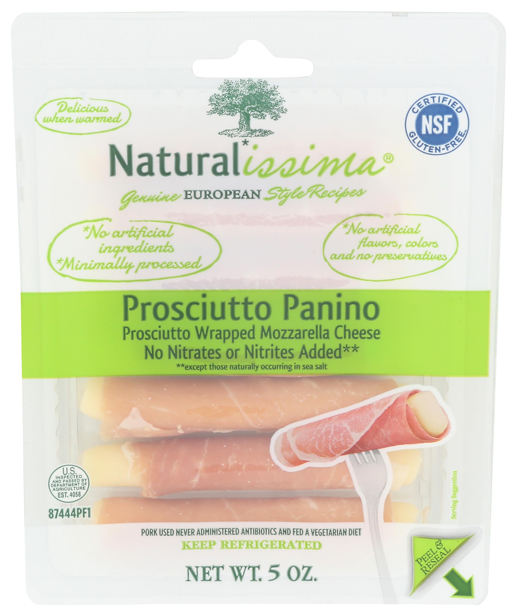 Naturalissima Prosciutto Panino, 5 Ounce