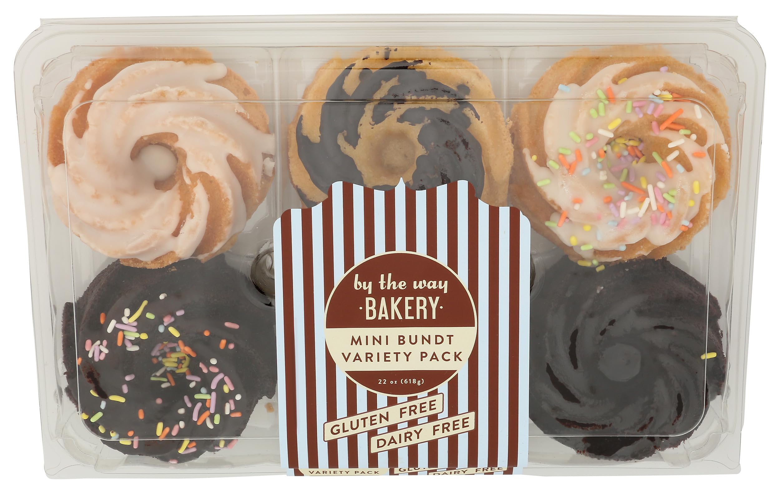Cake Bundt Mini Variety Pack 6 Count, 24 Ounce
