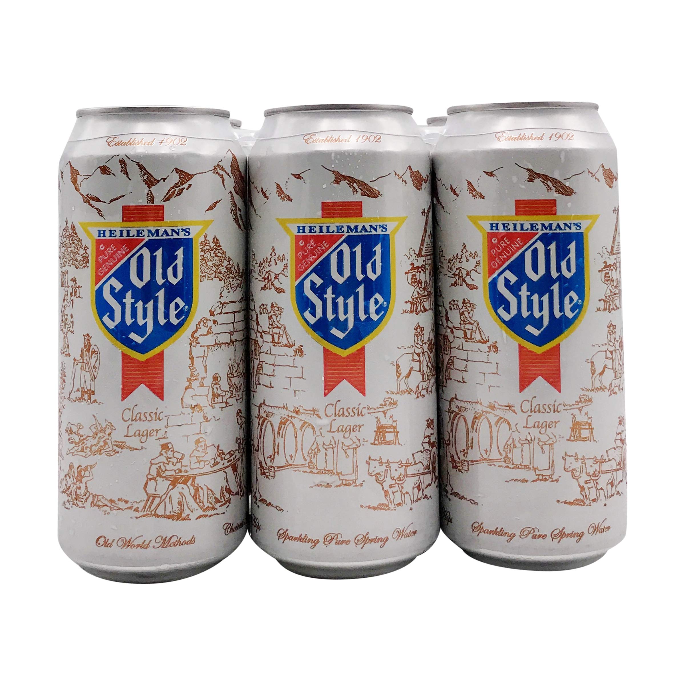 Old Style Classic Lager Beer, 6pk, 16 Fl Oz Cans, 4.6% ABV