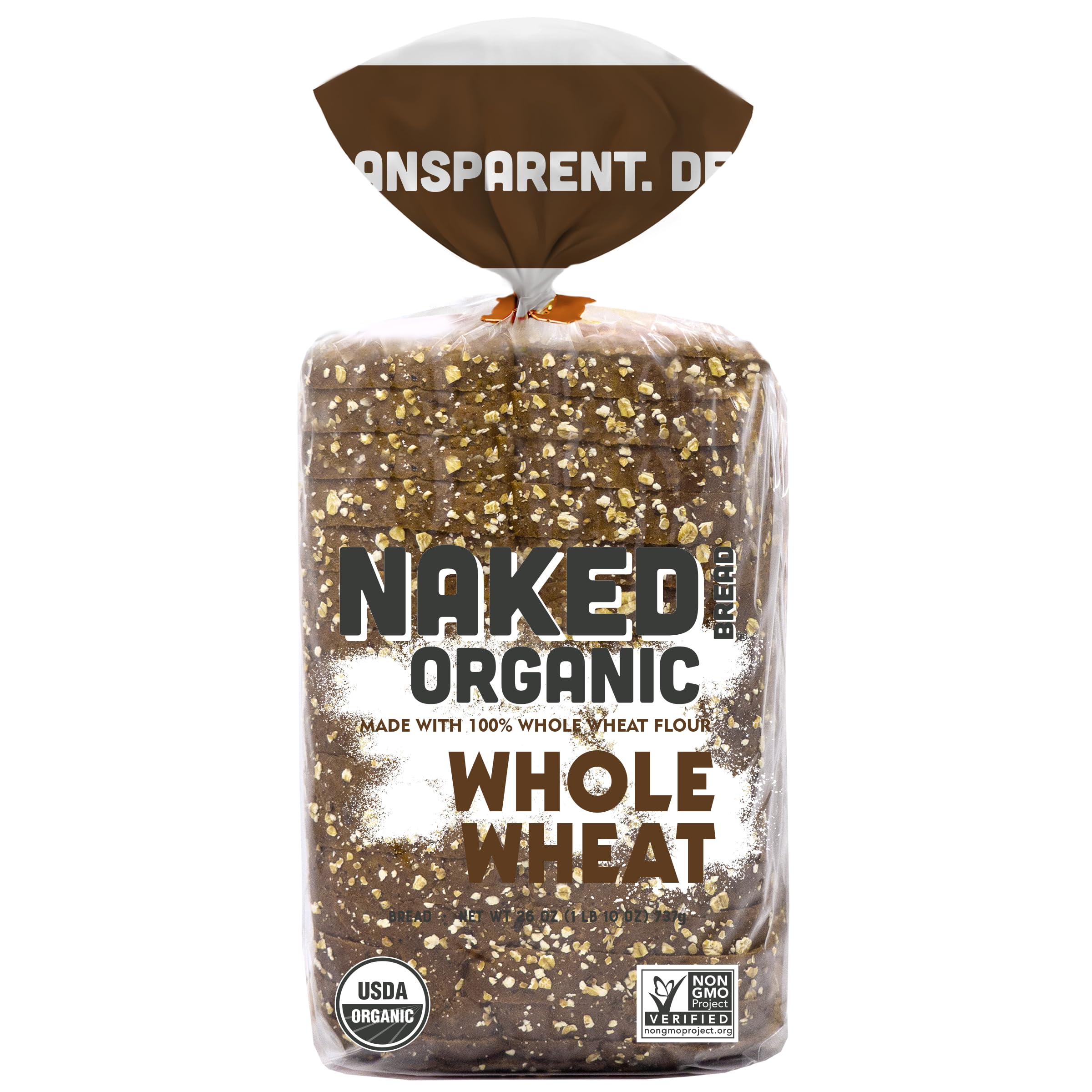 Naked Bread Organic 100% Whole Wheat Bread, 26 OZ