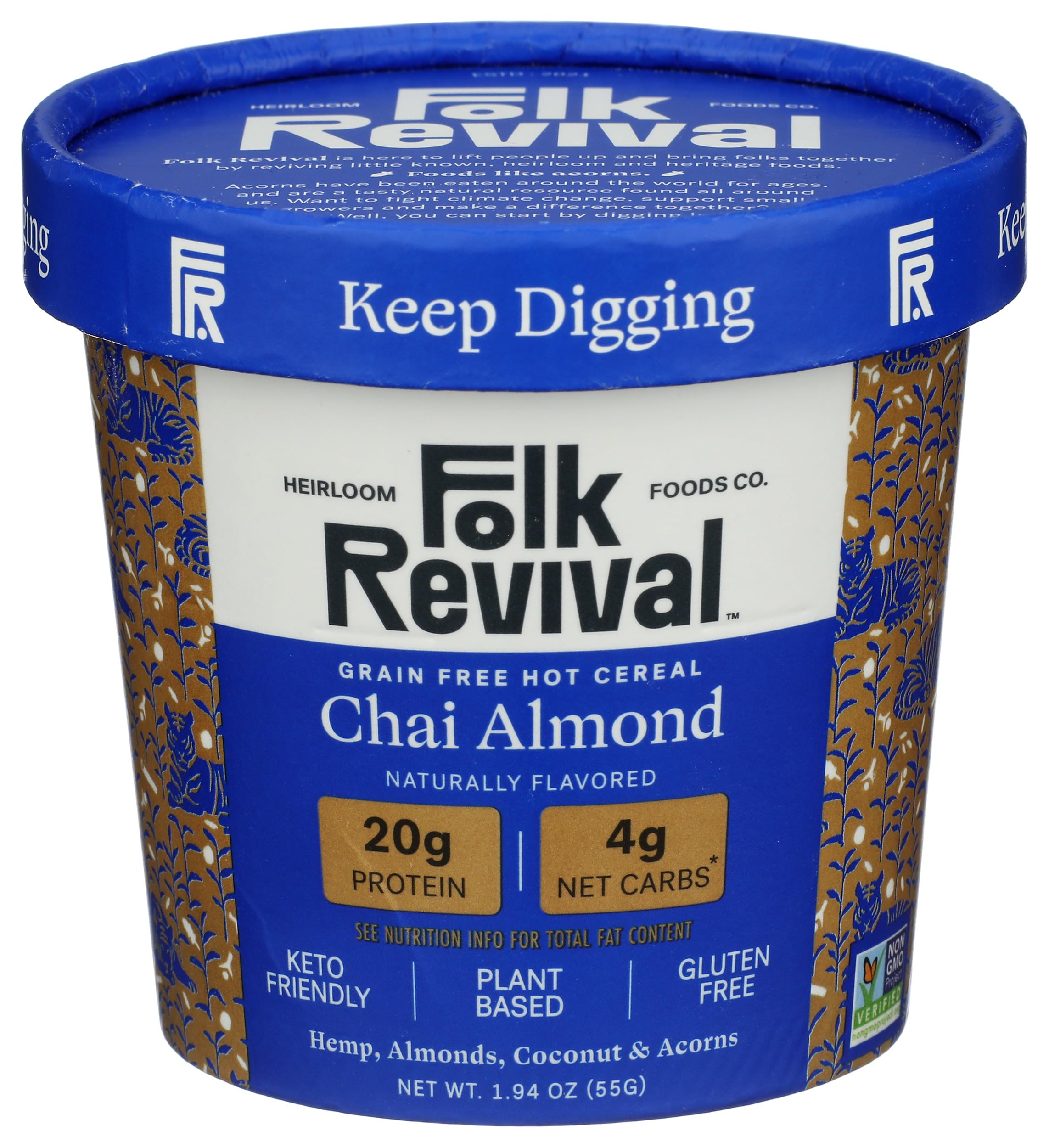Cereal Cup Grain Free Chai Almond, 1.94 Ounce