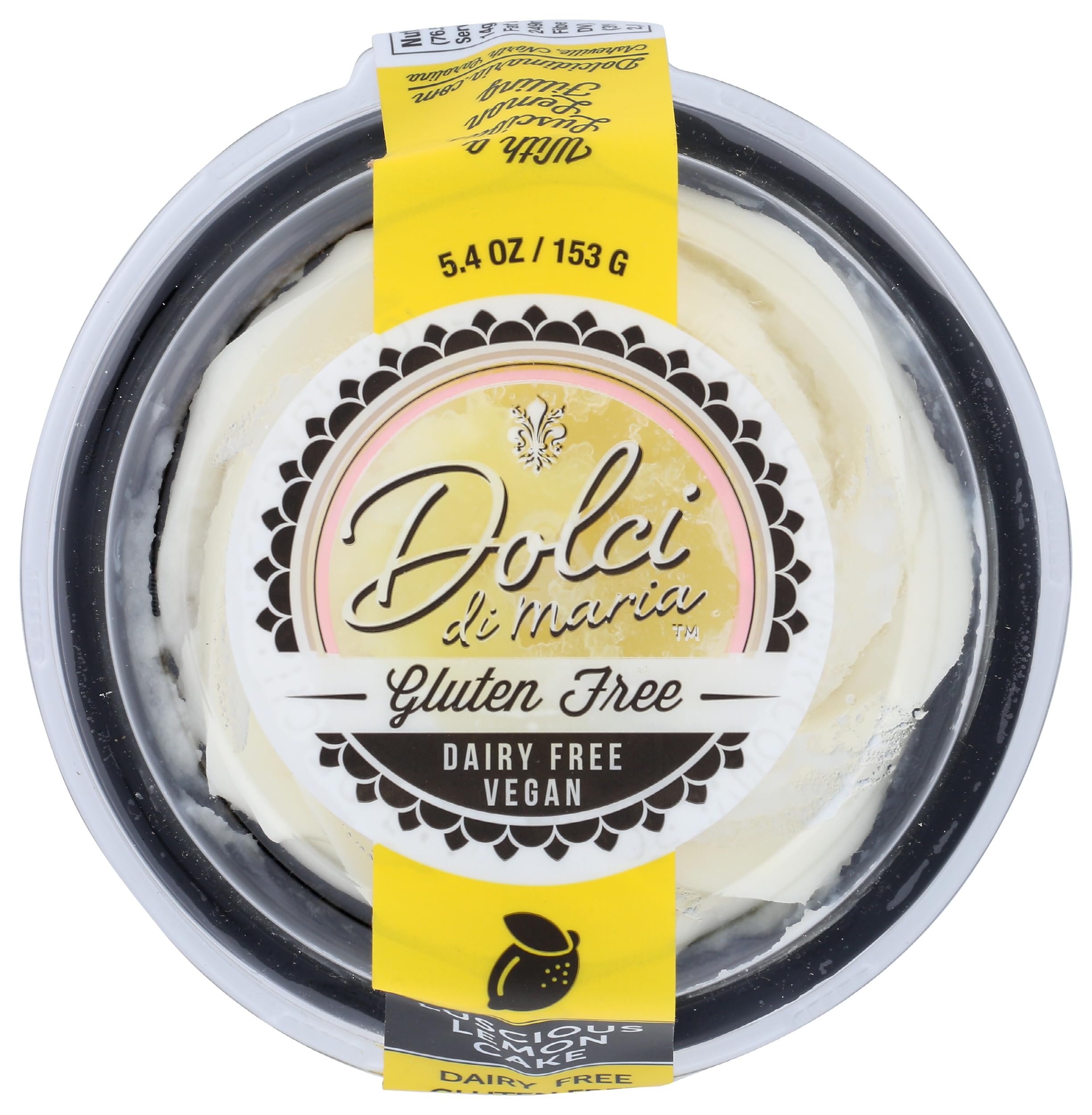 Dolci Di Maria, Cake Luscious Lemon Gluten Free Dairy Free Vegan, 5.4 Ounce