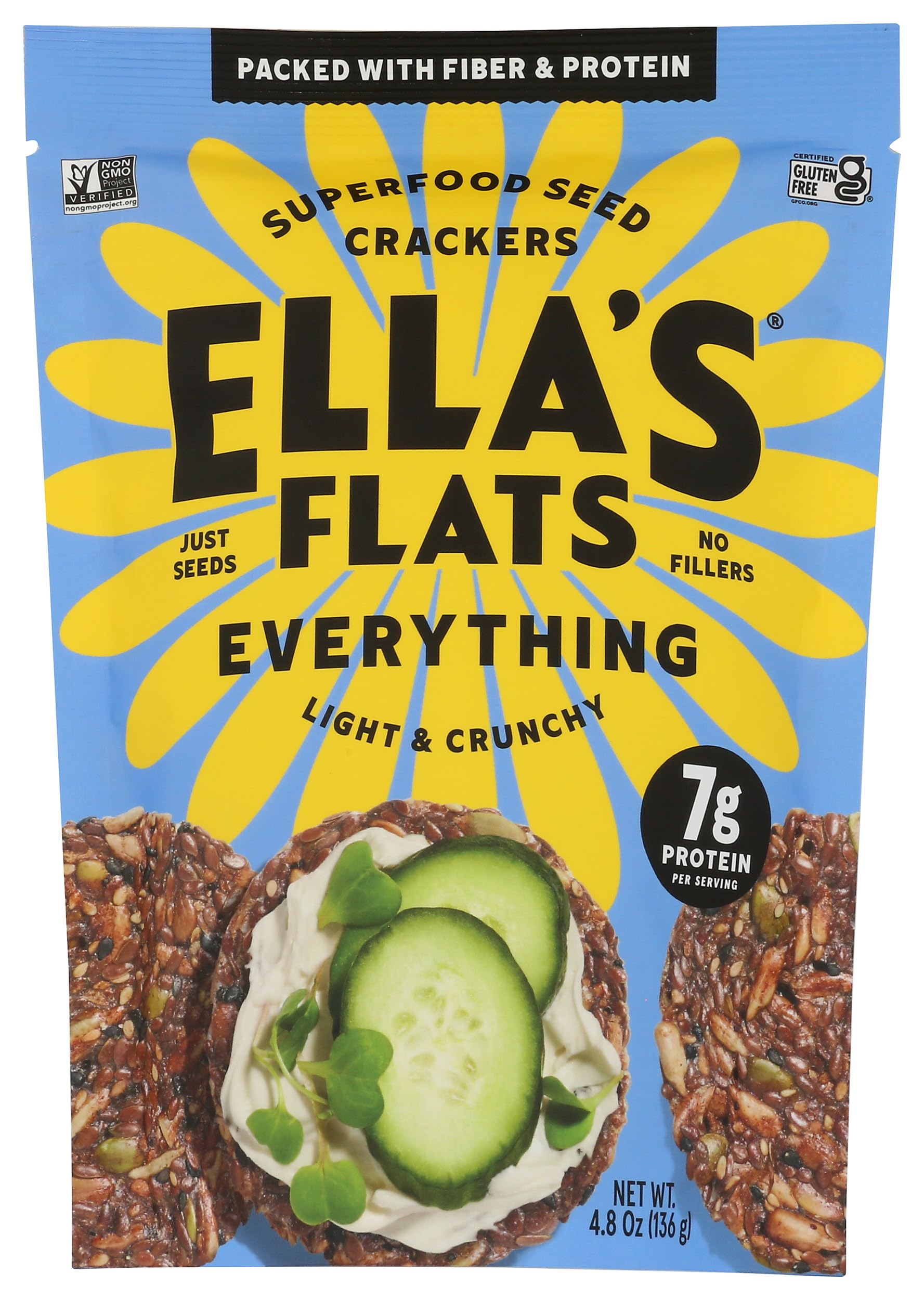 Ella's Flats, Crisps Everything All Seed Savory, 6 Ounce