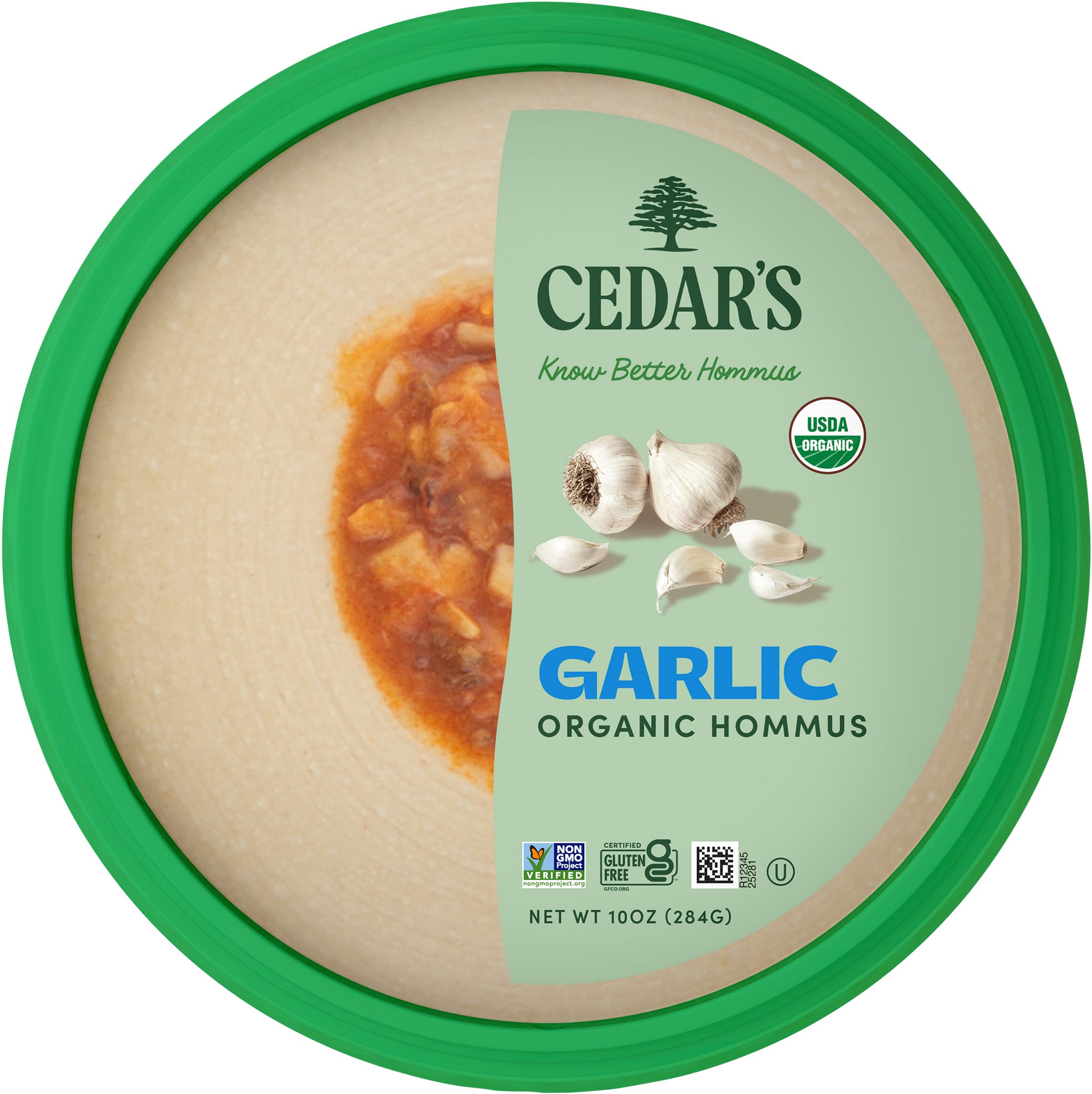 Cedar's Organic Garlic Hummus