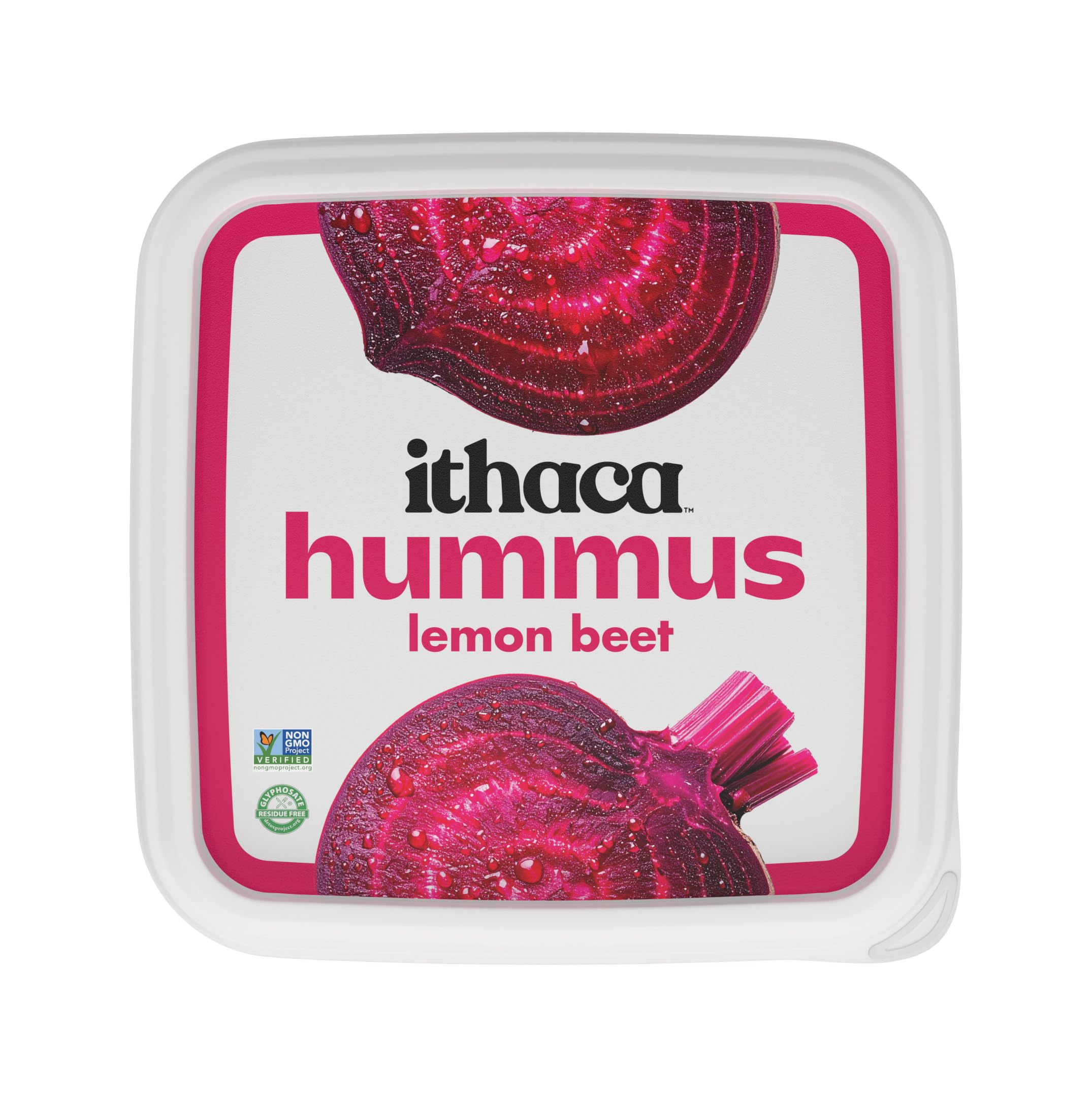 Lemon Beet Hummus, Non-GMO, Minimal Ingredients, 10oz