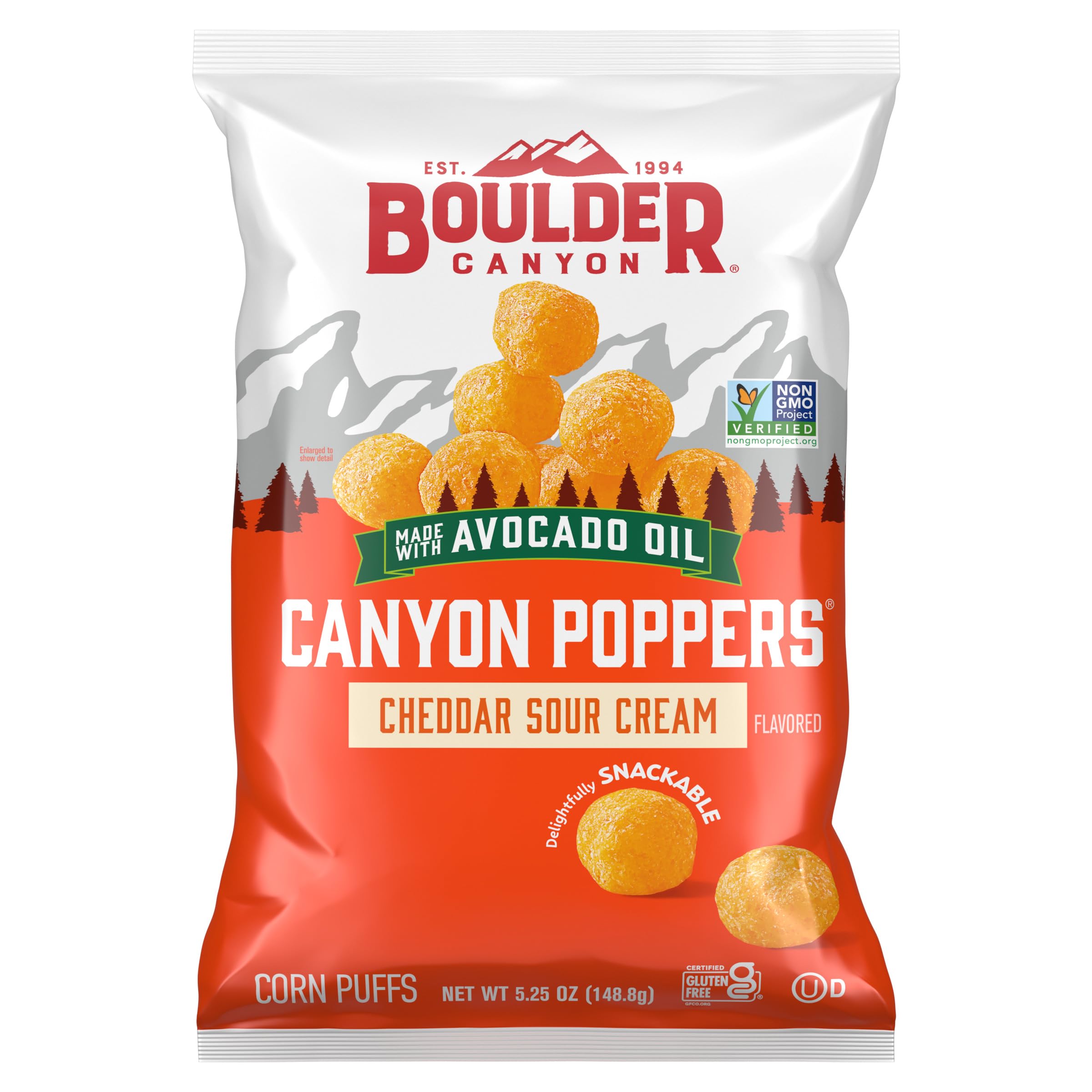 Boulder Canyon Cheddar Sour Cream Canyon Poppers, 5.25 OZ