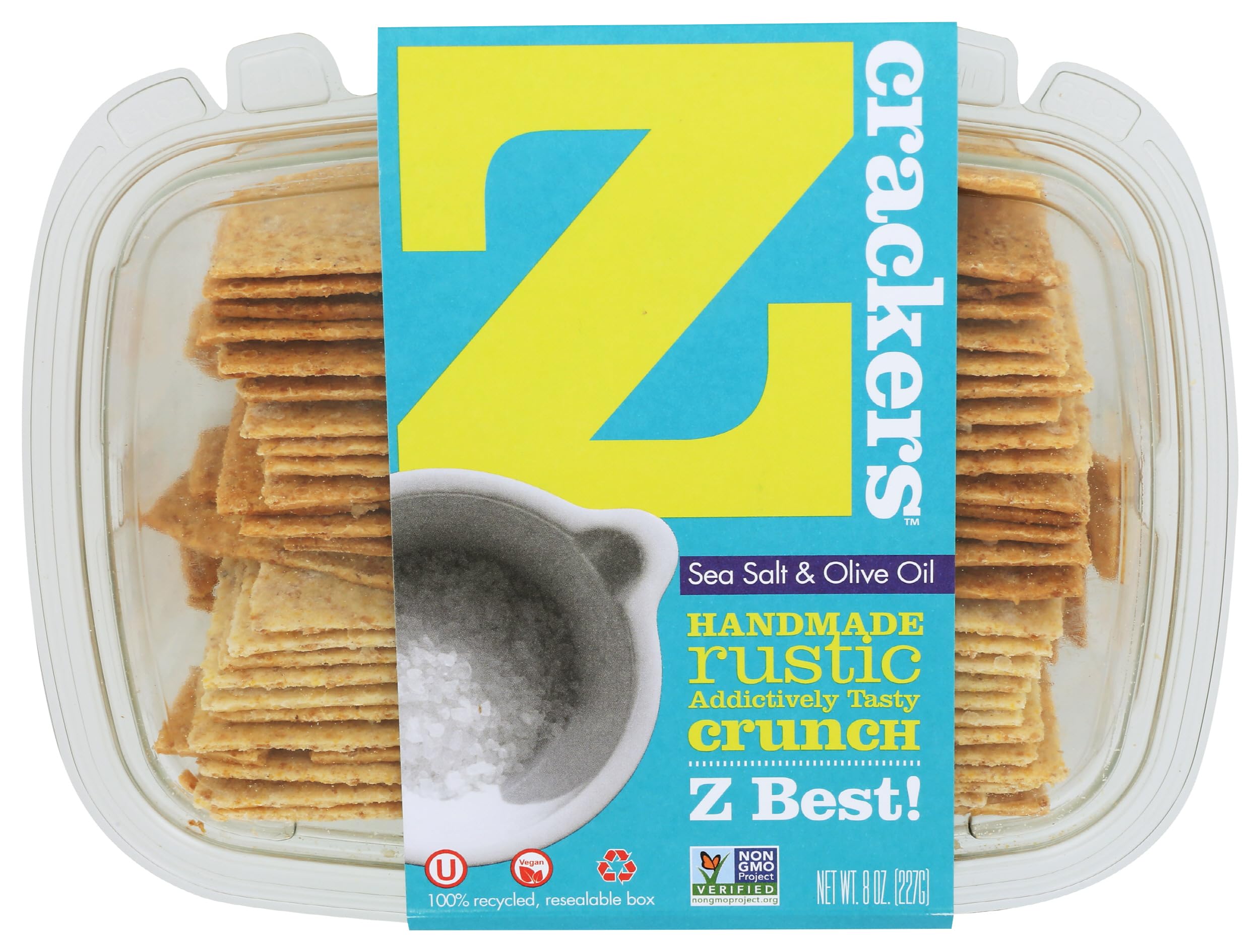 Crackers Sea Salt And Olive Oil, 8 Ounce