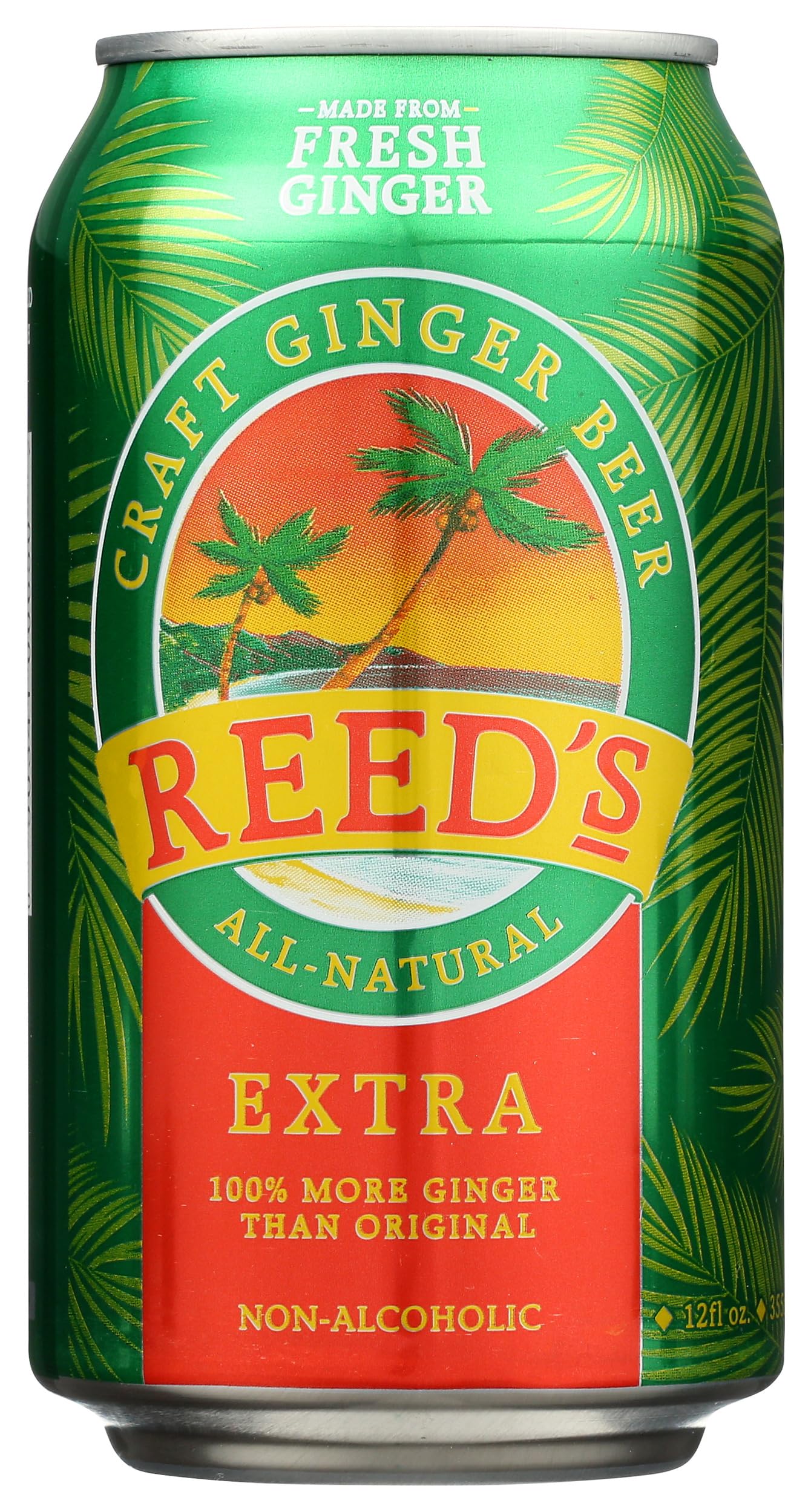 Reeds Ginger Brew, Ginger Beer Extra Can, 12 Fl Oz