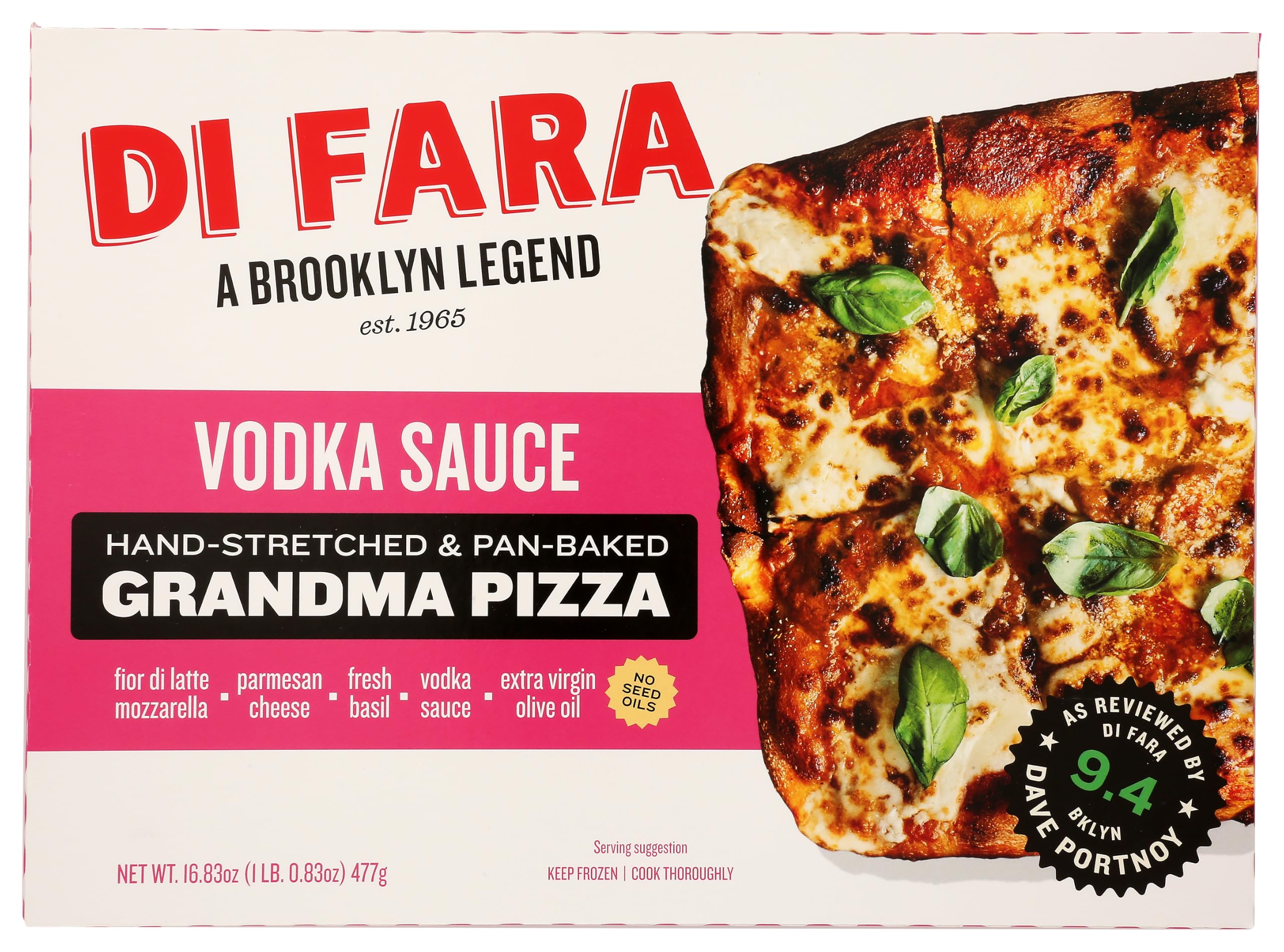 Di Fara Grandma Vodka Sauce Pizza, 16.83 OZ
