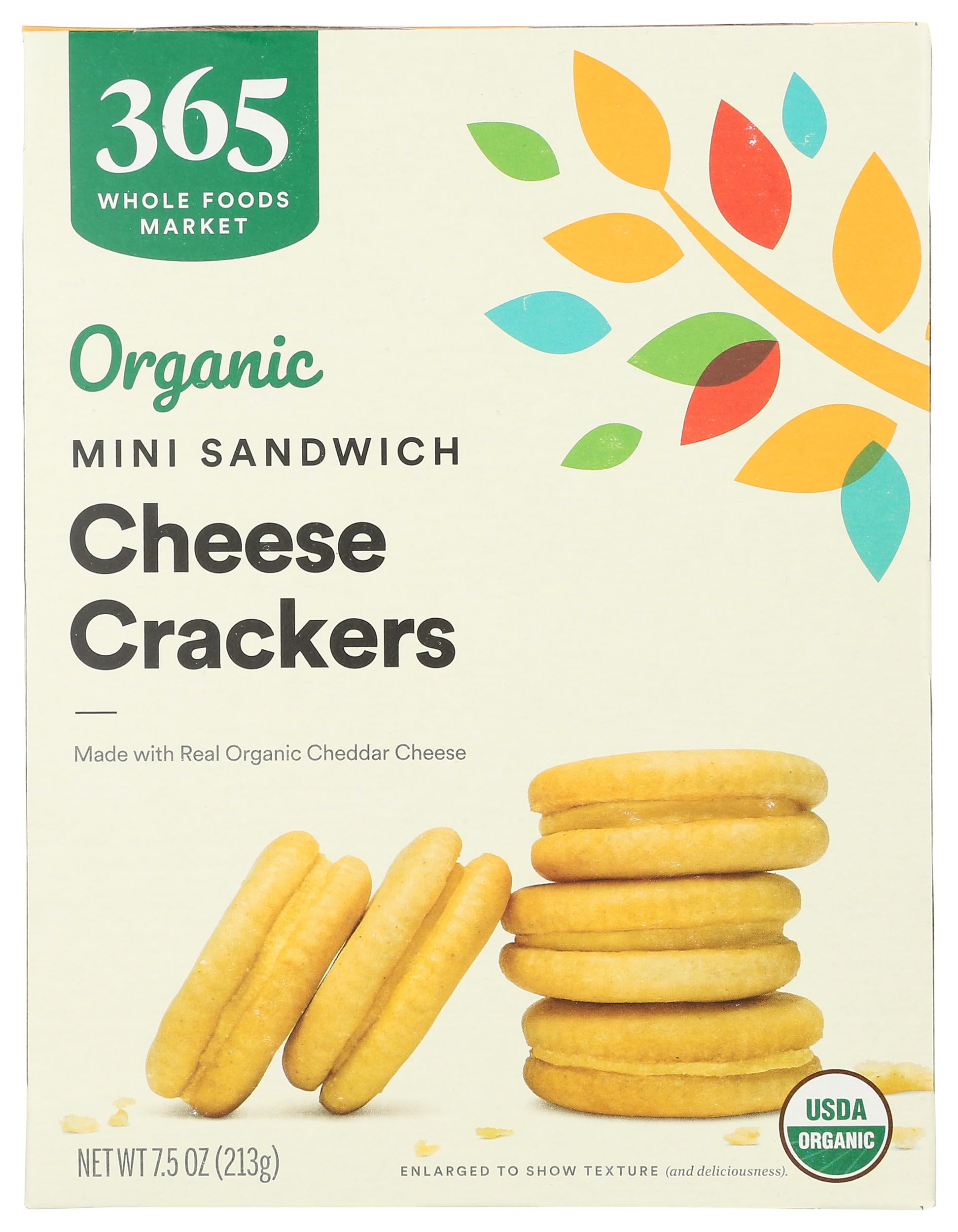 Organic Mini Cheese Sandwich Crackers, 7.5 Ounce